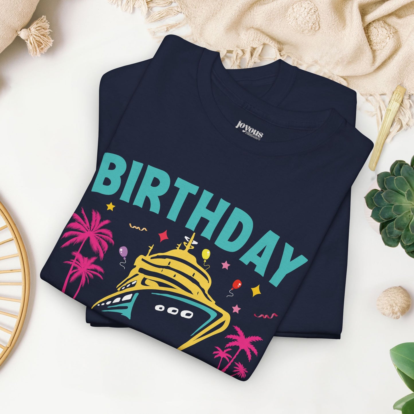 Birthday Cruise Squad Shirt - Family Cruise Vacation Heavy Cotton Tee