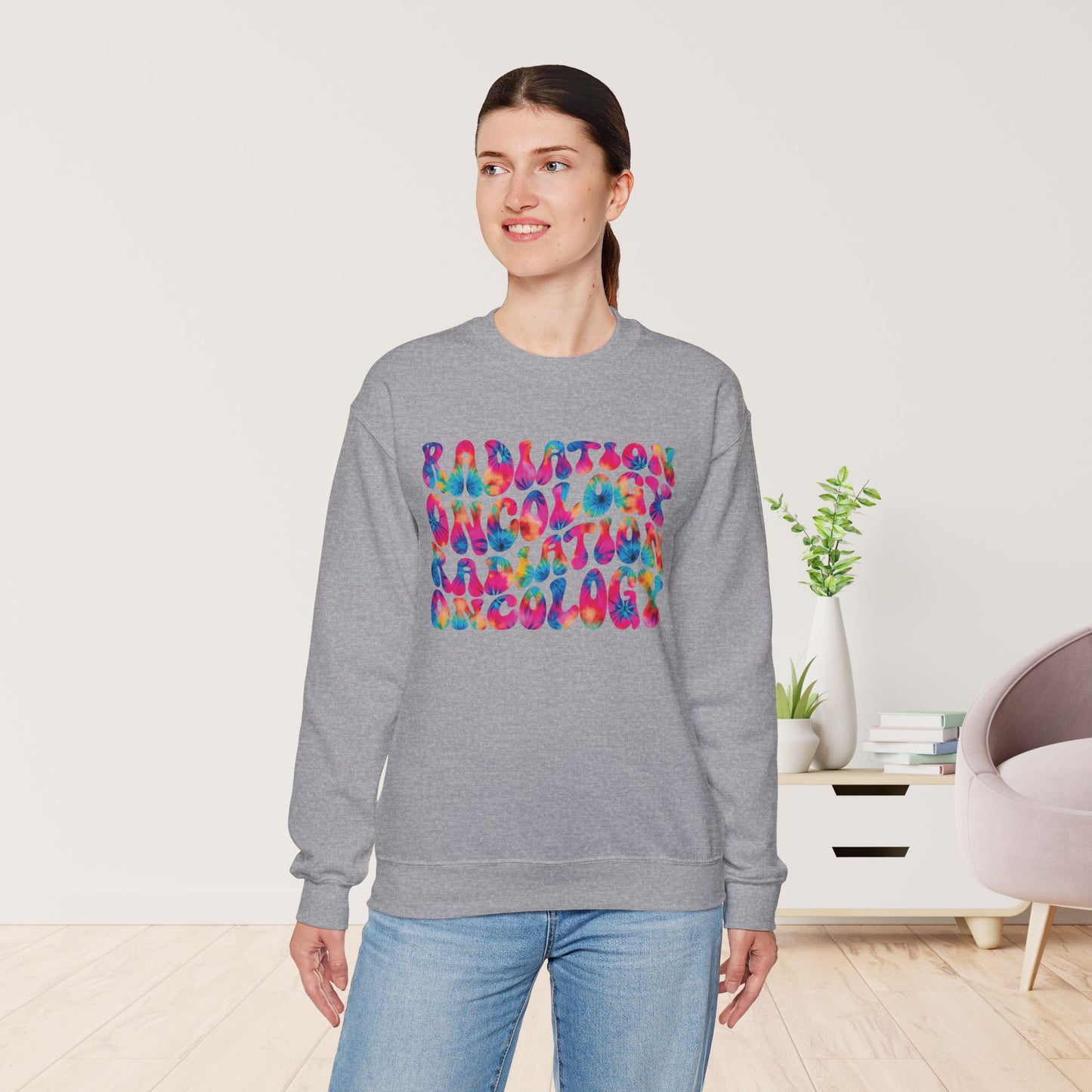 Tie Dye Groovy Radiation Oncology Sweatshirt