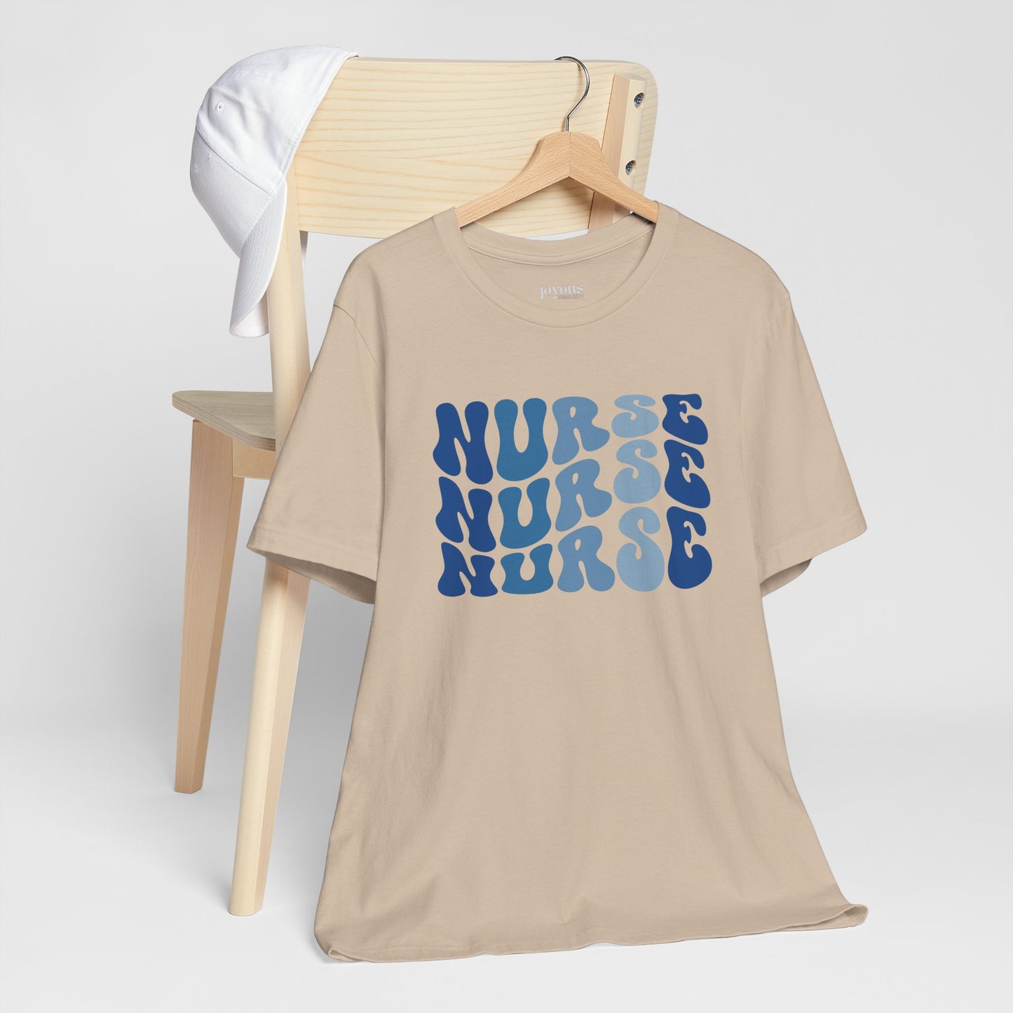 Groovy Blue Nurse Shirt - Registered Nurse Soft Cotton Tee