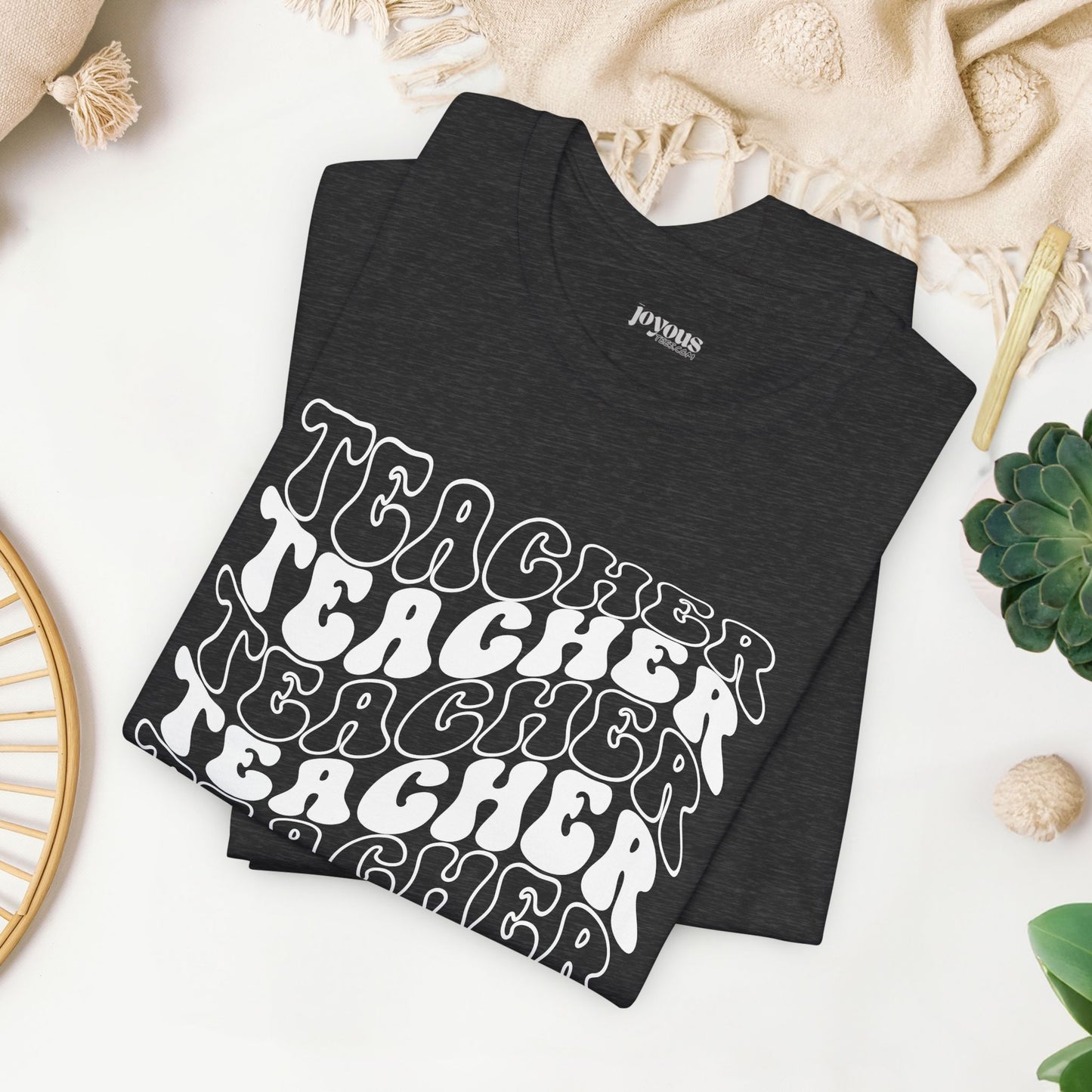Groovy Teacher Soft Cotton Tee for School Teachers