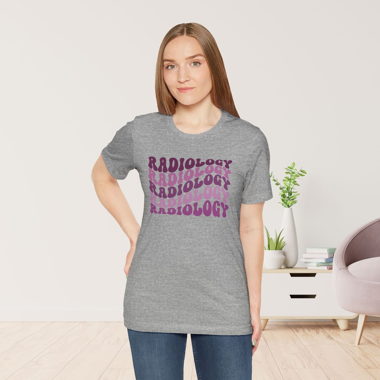Groovy Purple Radiology Soft Cotton Tee