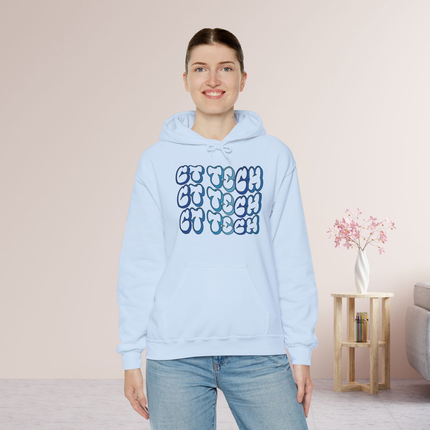 Groovy Blue CT Tech Hoodie - CT Technologist Hoodie