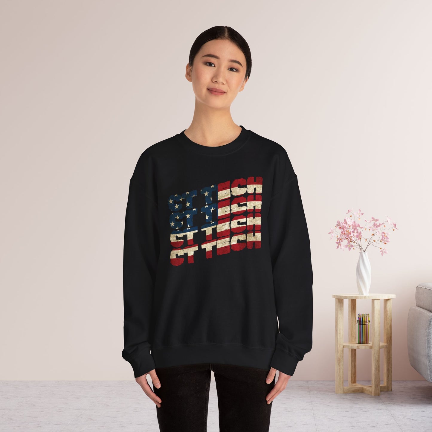 USA Flag CT Tech Sweatshirt - 4th of July CT Technologist Sweater
