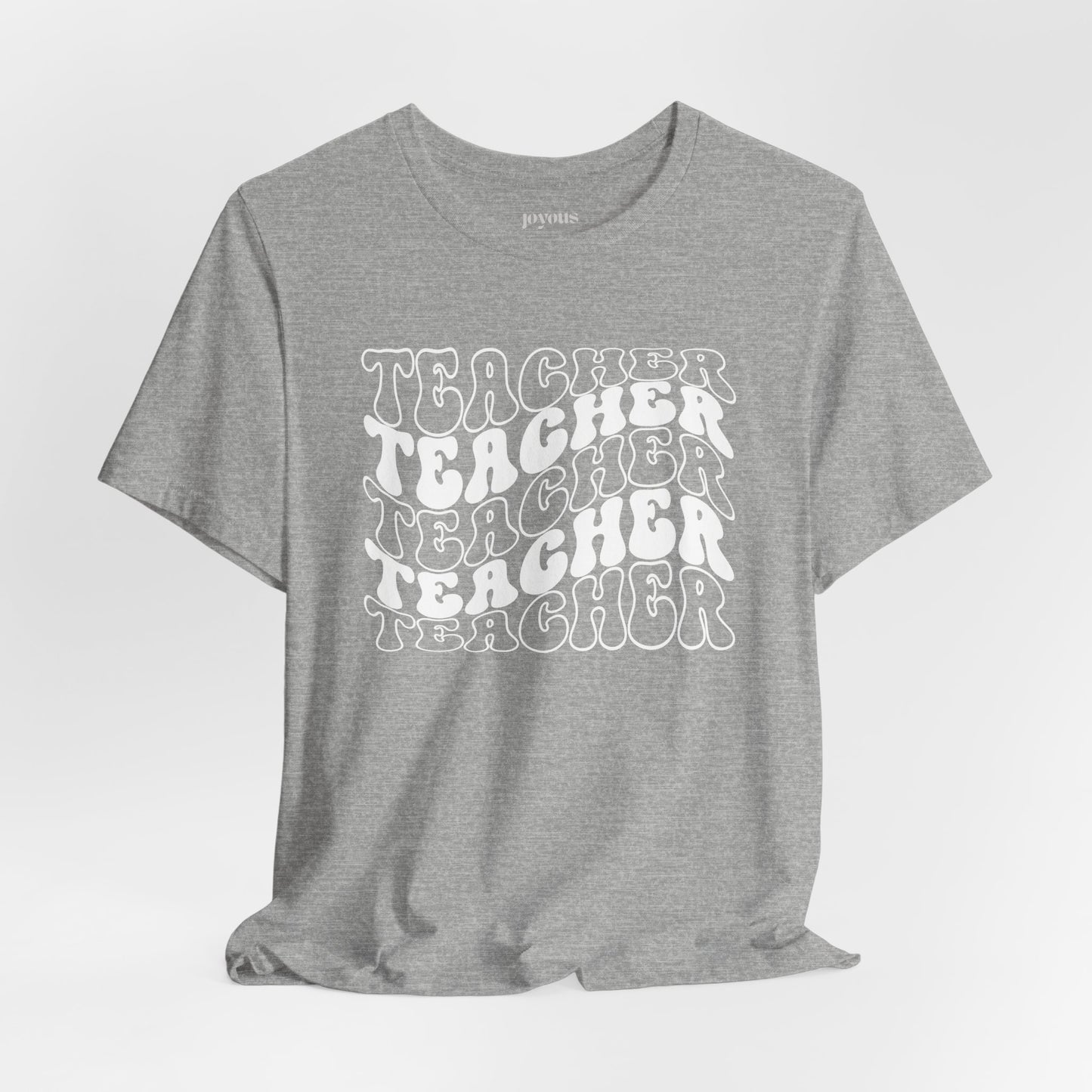 Groovy Teacher Soft Cotton Tee for School Teachers