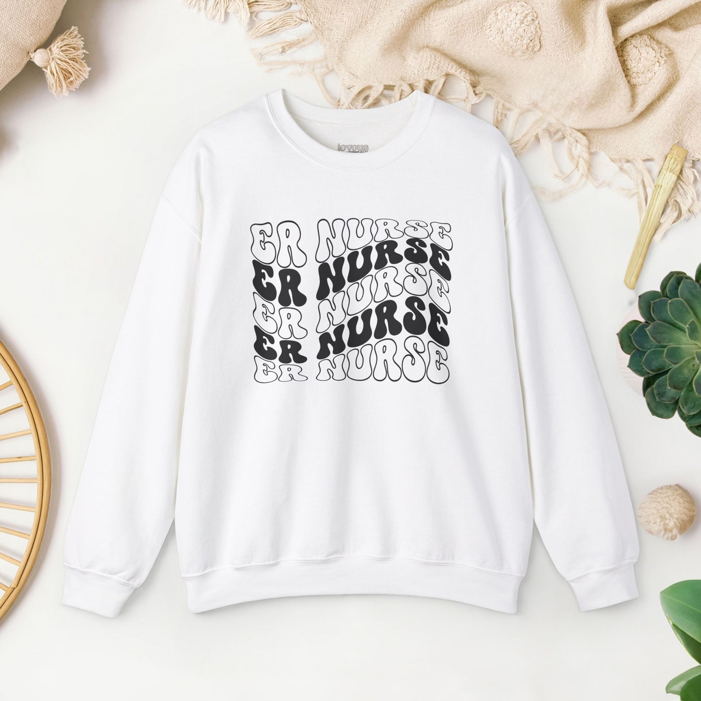 Groovy ER Nurse Sweatshirt - Emergency Nurse Crewneck