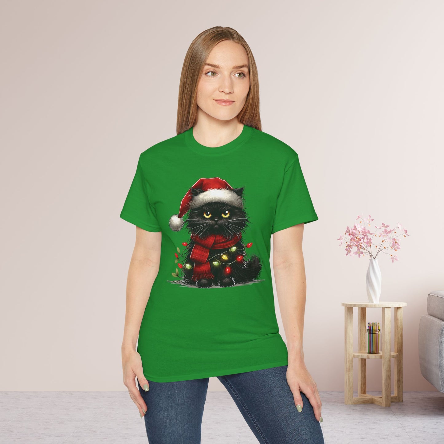 Funny Christmas Cat Ultra Cotton Tee