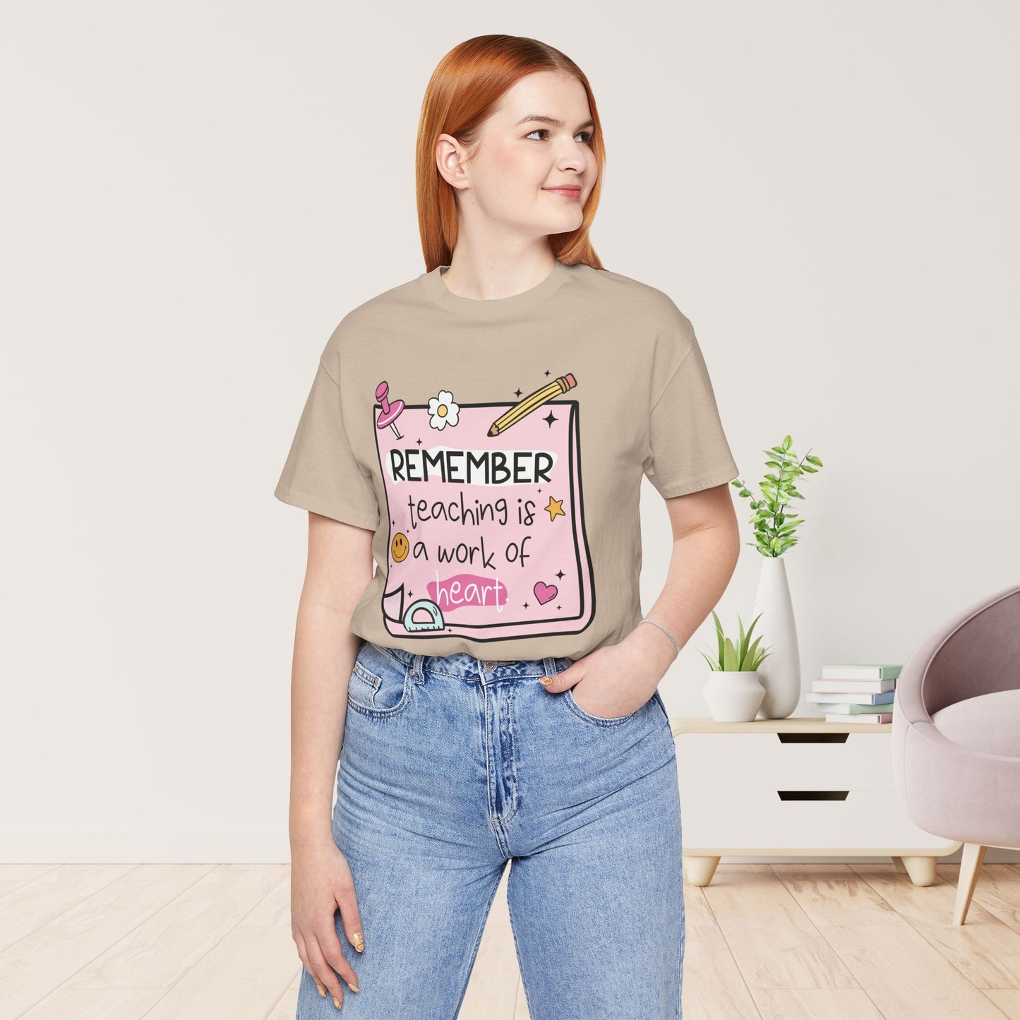 Trendy Motivational Teacher Soft Cotton Tee