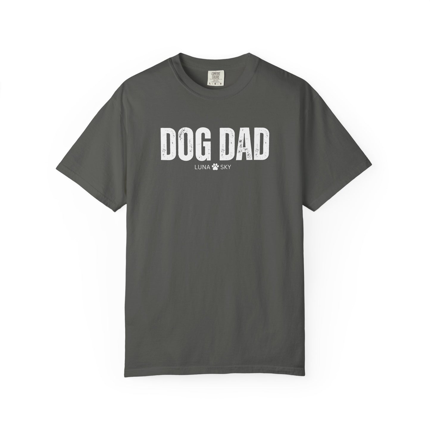 Custom Dog Dad Comfort Colors Shirt with Dogs Name - Personalized Dog Lover Gift