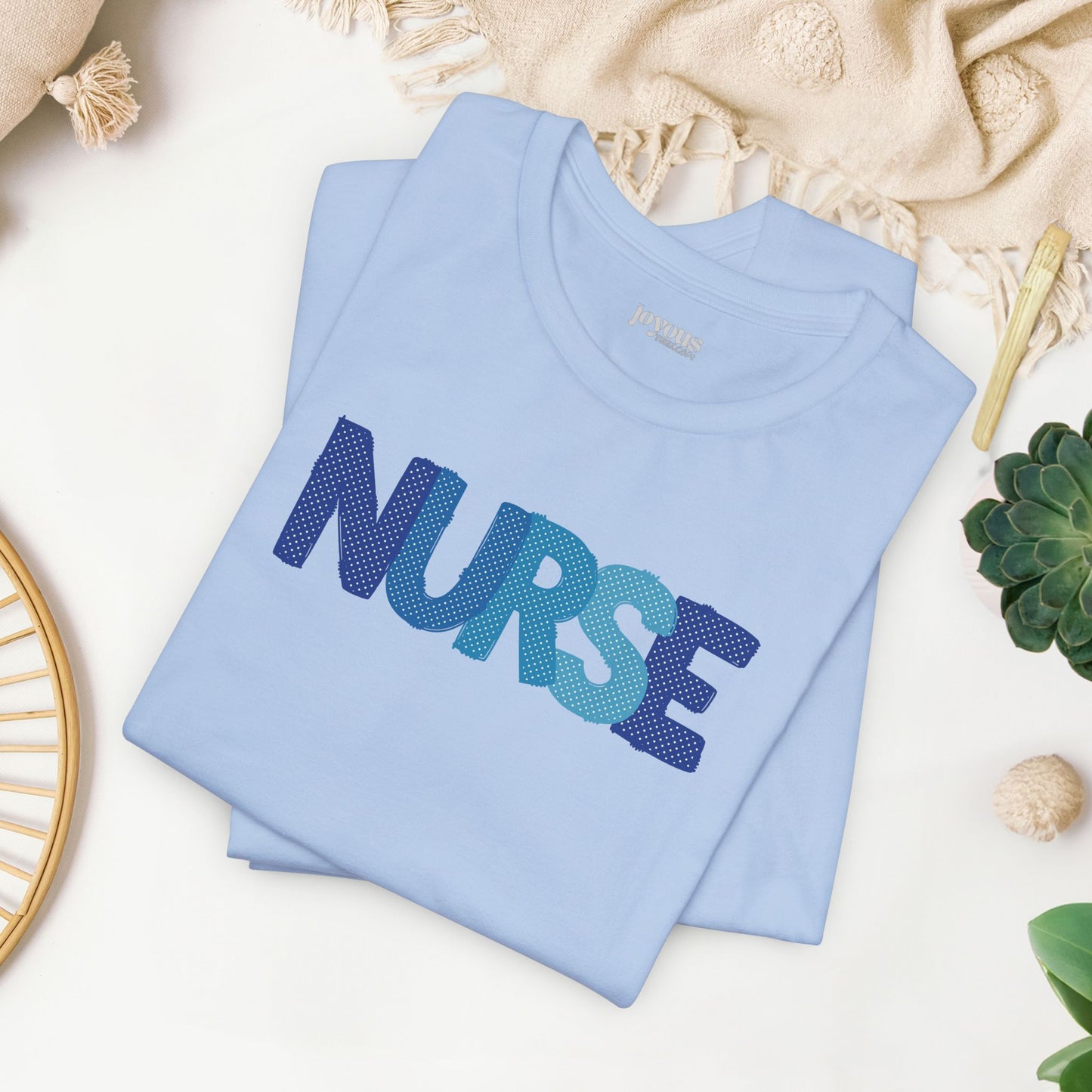 Polka Dot Nurse Shirt - Registered Nurse Soft Cotton Tee