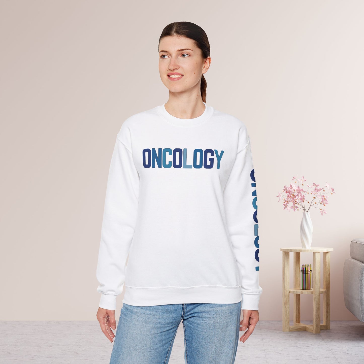Unisex Blue Oncology Sweatshirt