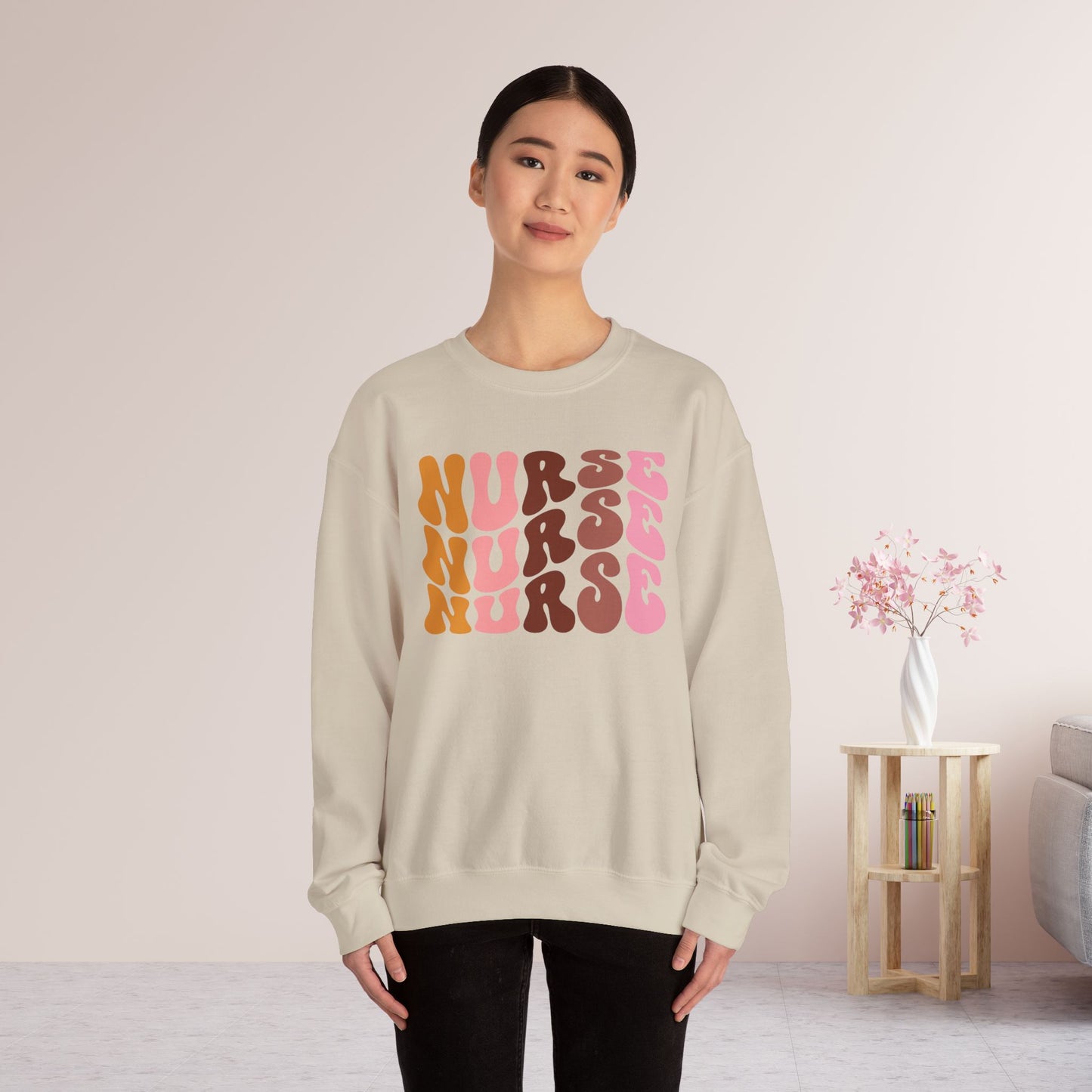 Groovy Nurse Sweatshirt - Nurse Pullover