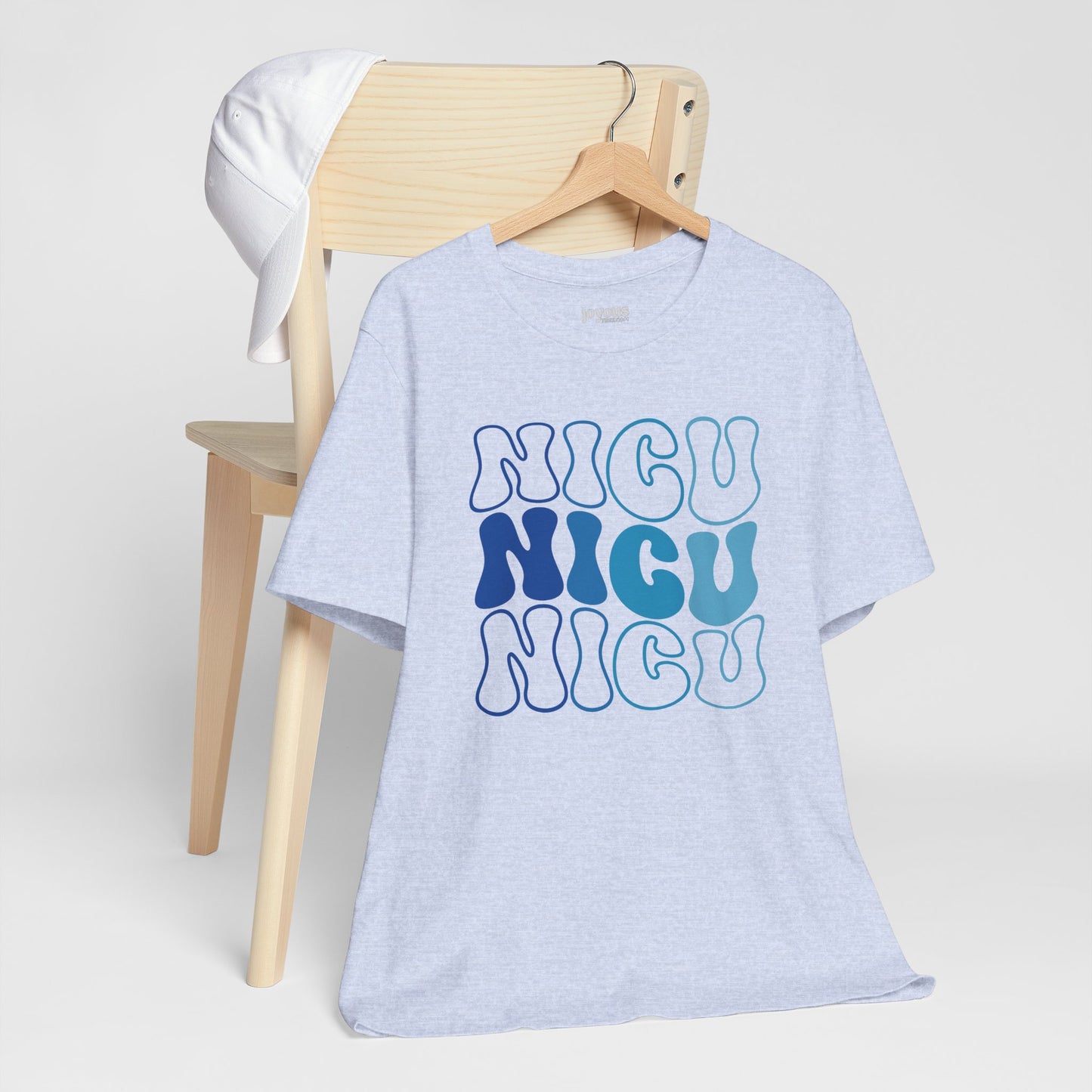 Groovy Blue NICU Shirt - Neonatal ICU Nurse Soft Cotton Tee