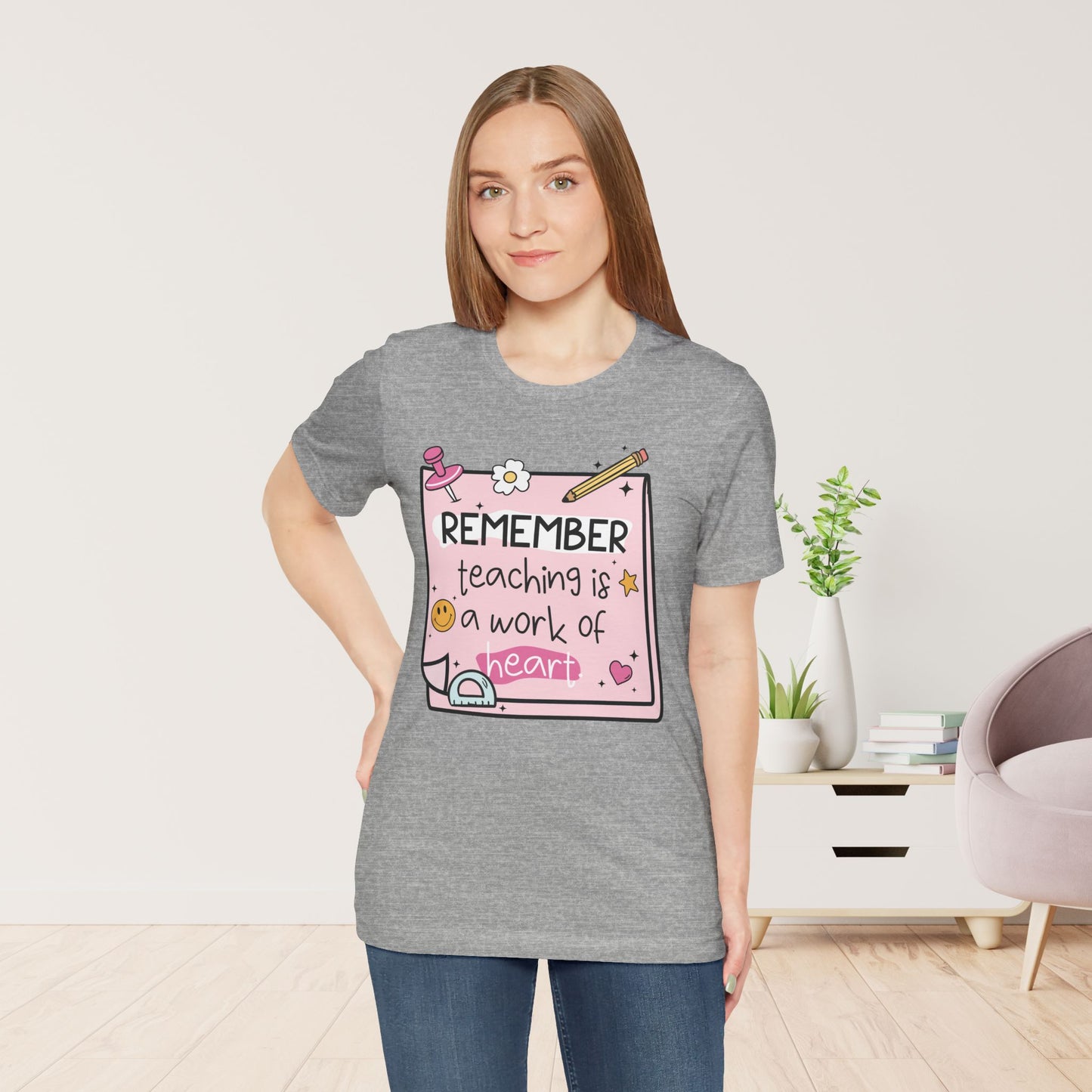 Trendy Motivational Teacher Soft Cotton Tee