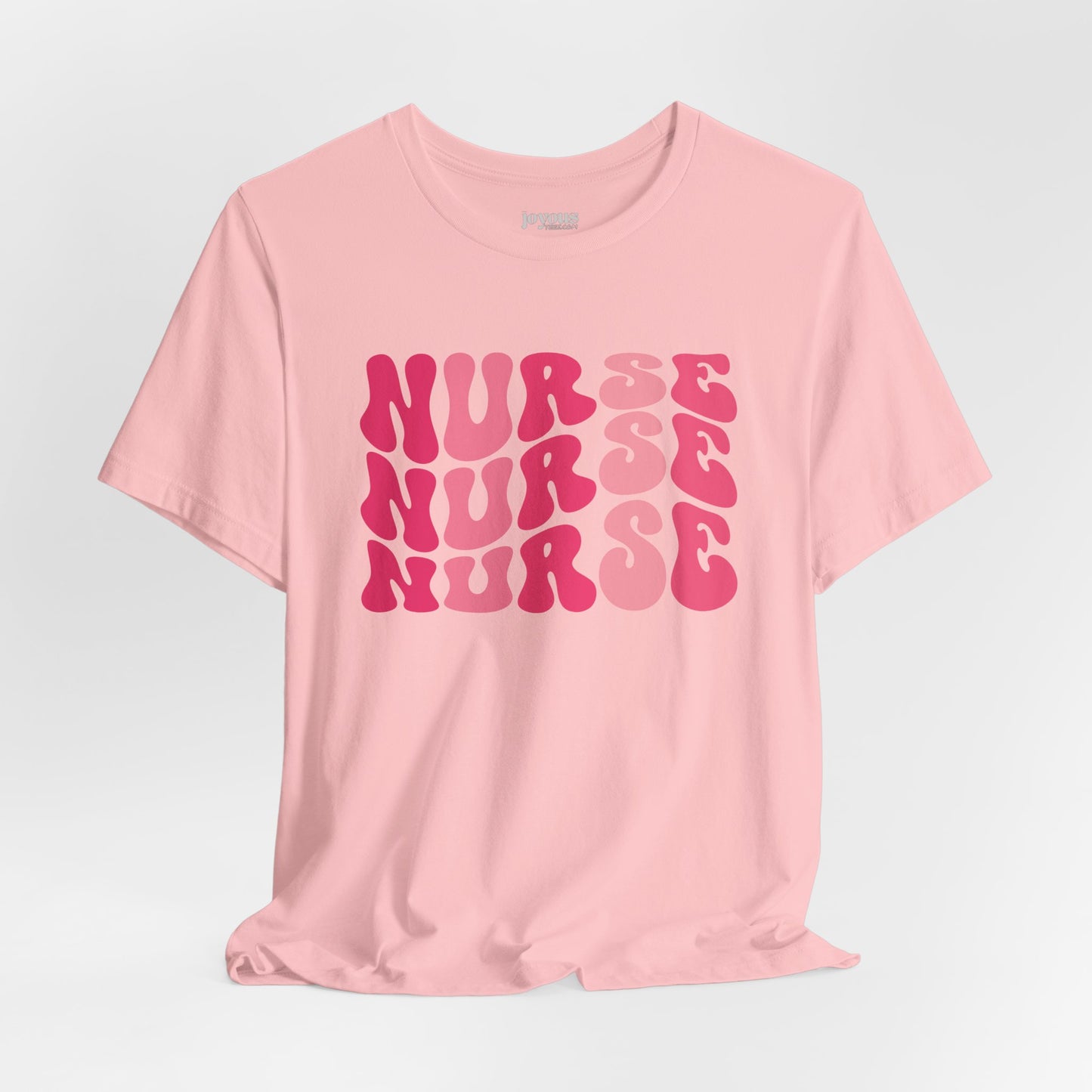 Groovy Pink Nurse Shirt - Registered Nurse Soft Cotton Tee