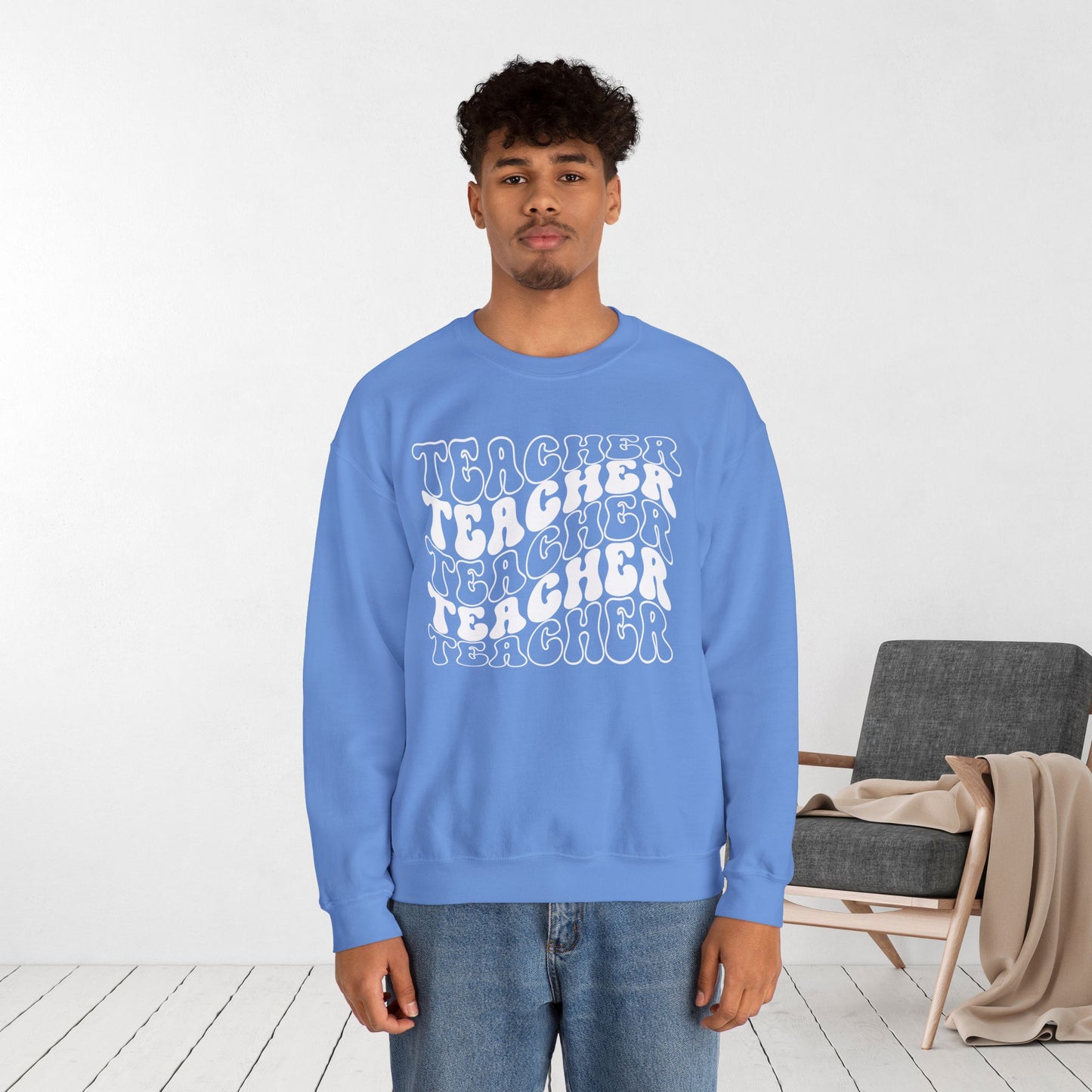 Groovy Unisex Teacher Sweatshirt for School Teachers