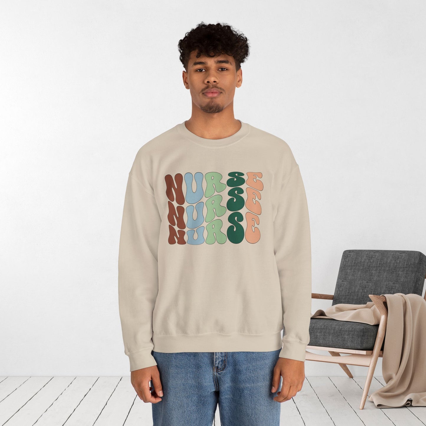 Groovy Nurse Sweatshirt for Registered Nurse