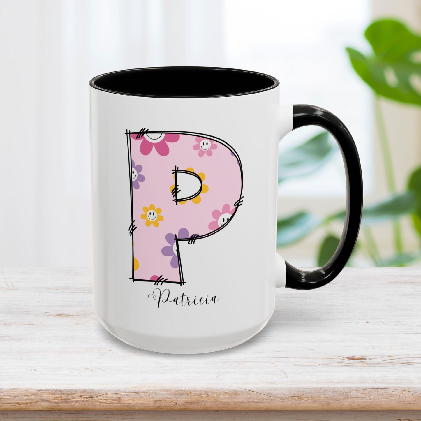 Custom Name Initial Letter Mug - Personalized Gifts A-Z