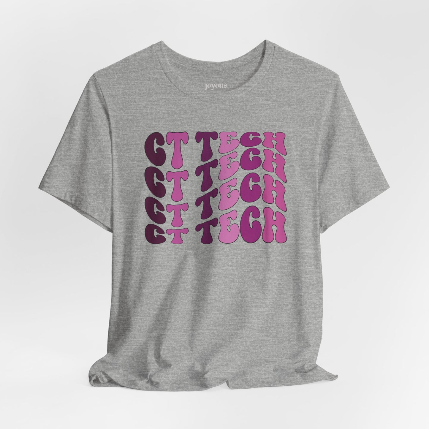 Groovy Purple CT Tech Shirt - CT Technologist Soft Cotton Tee