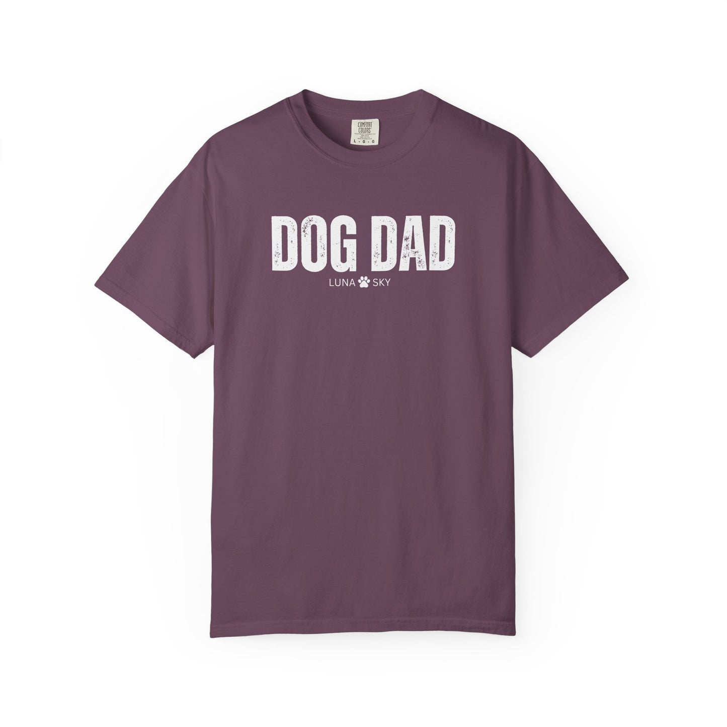 Custom Dog Dad Comfort Colors Shirt with Dogs Name - Personalized Dog Lover Gift