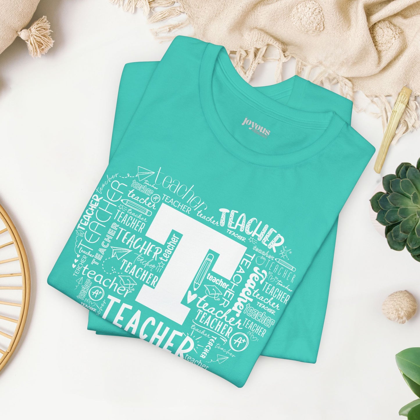 Trendy Teacher Soft Cotton Tee for School Teachers