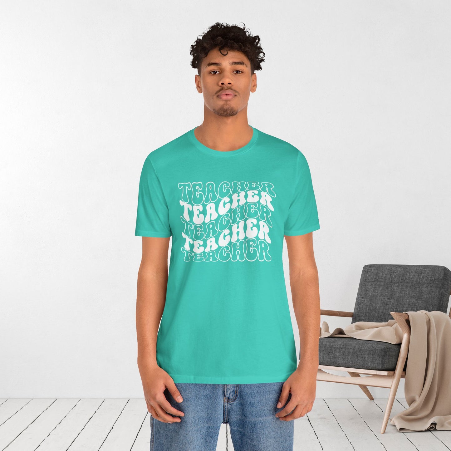 Groovy Teacher Soft Cotton Tee for School Teachers