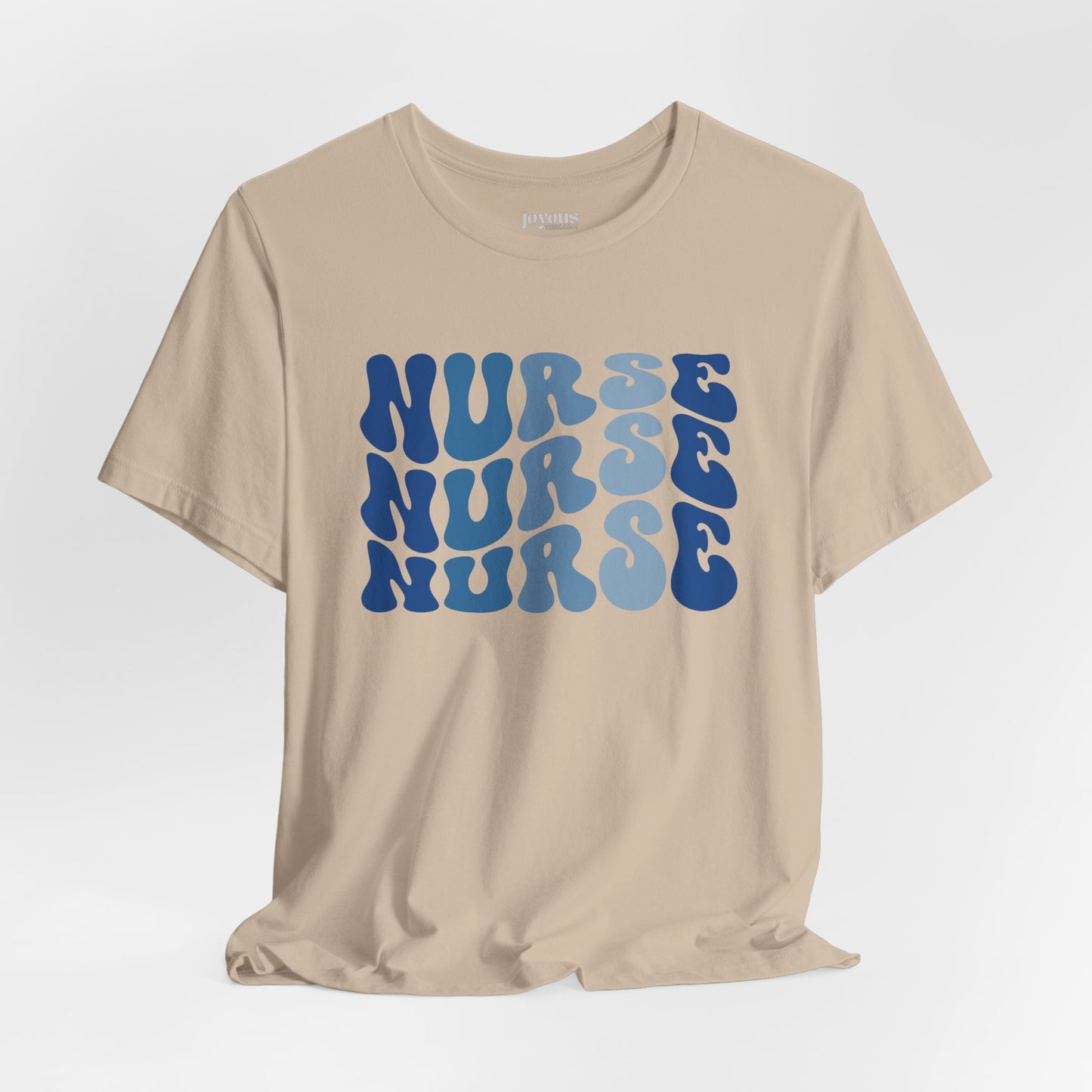 Groovy Blue Nurse Shirt - Registered Nurse Soft Cotton Tee