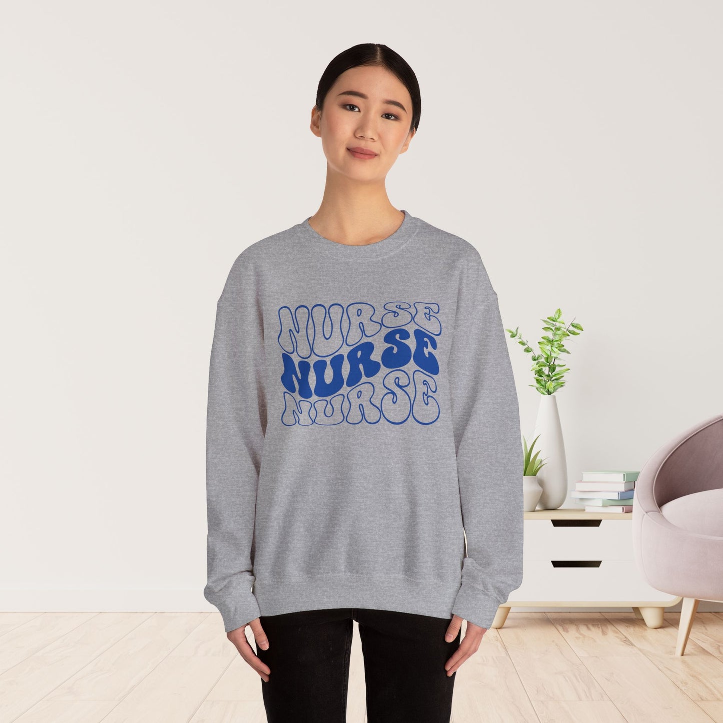 Groovy Nurse Sweatshirt - Registered Nurse Sweatshirt