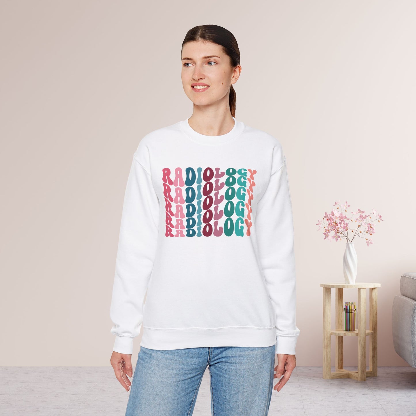 Groovy Colorful Radiology Sweatshirt for RAD Technician