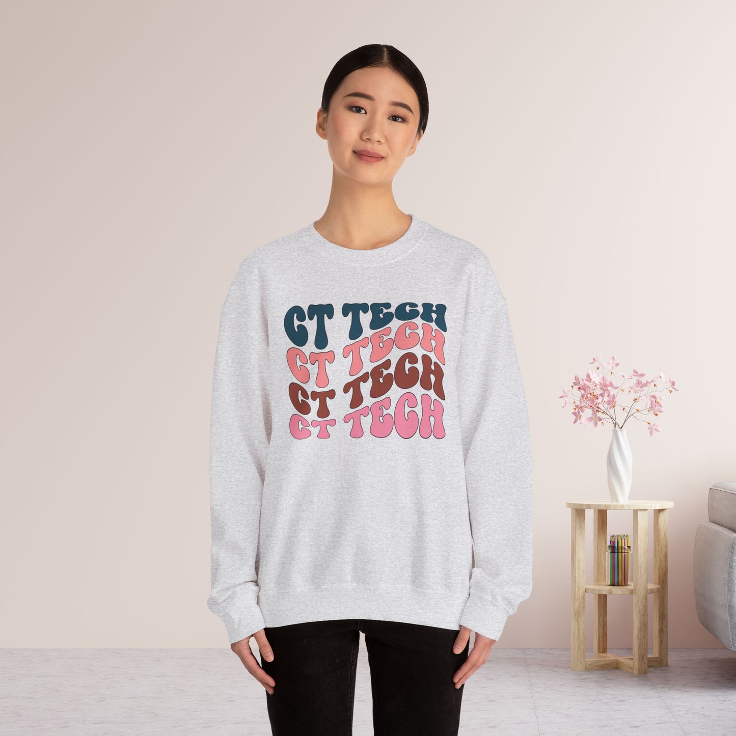 Groovy Colorful CT Tech Sweatshirt - CT Technologist Sweater