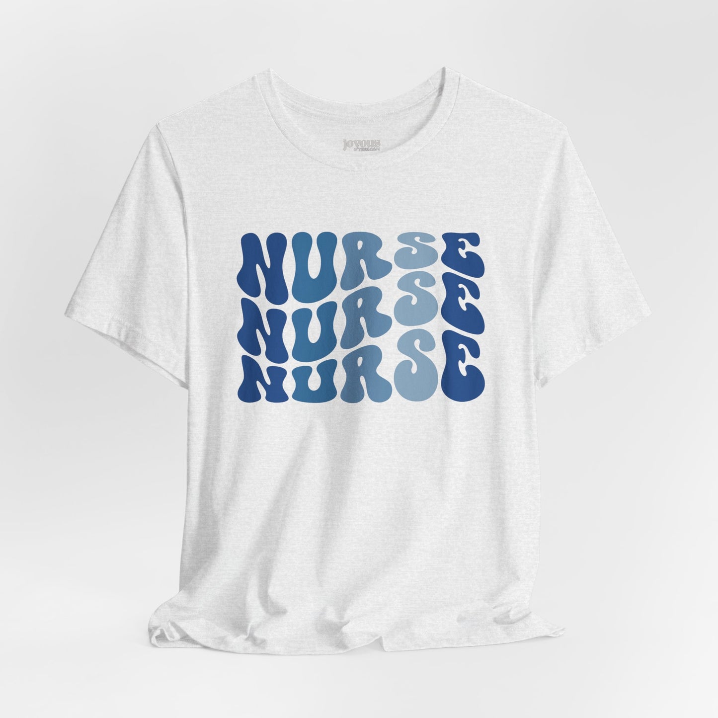 Groovy Blue Nurse Shirt - Registered Nurse Soft Cotton Tee