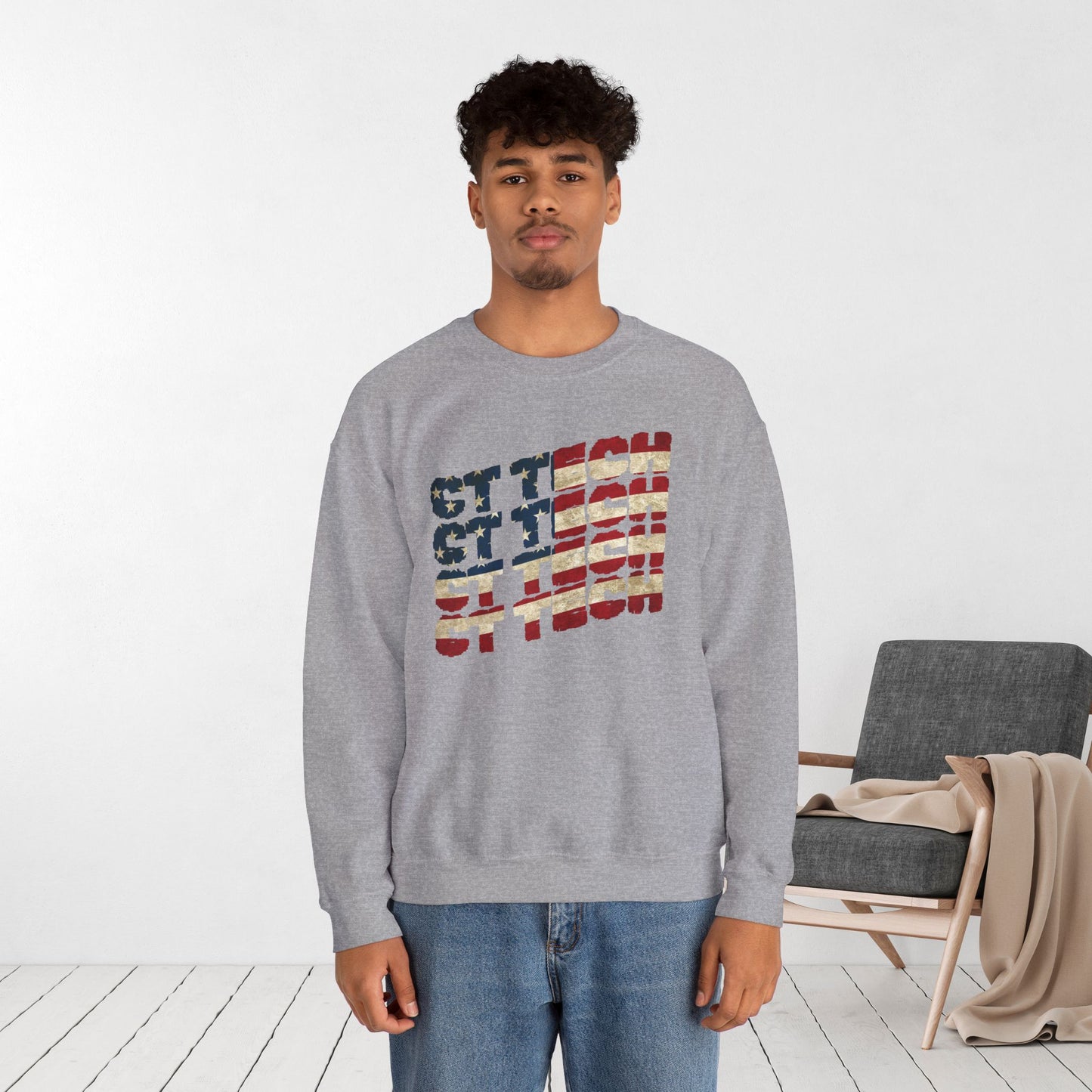 USA Flag CT Tech Sweatshirt - 4th of July CT Technologist Sweater