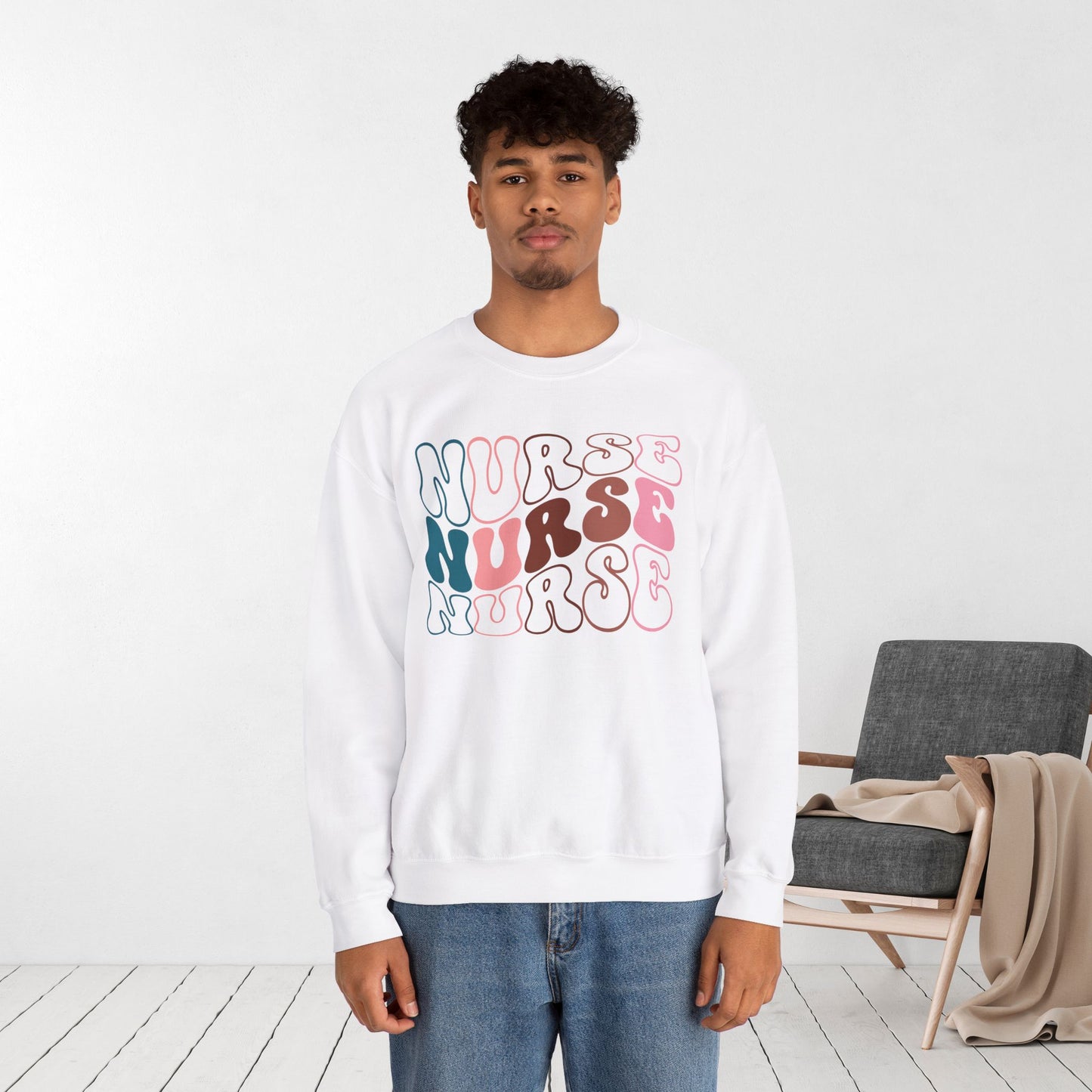 Groovy Nurse Sweatshirt for Registered Nurse