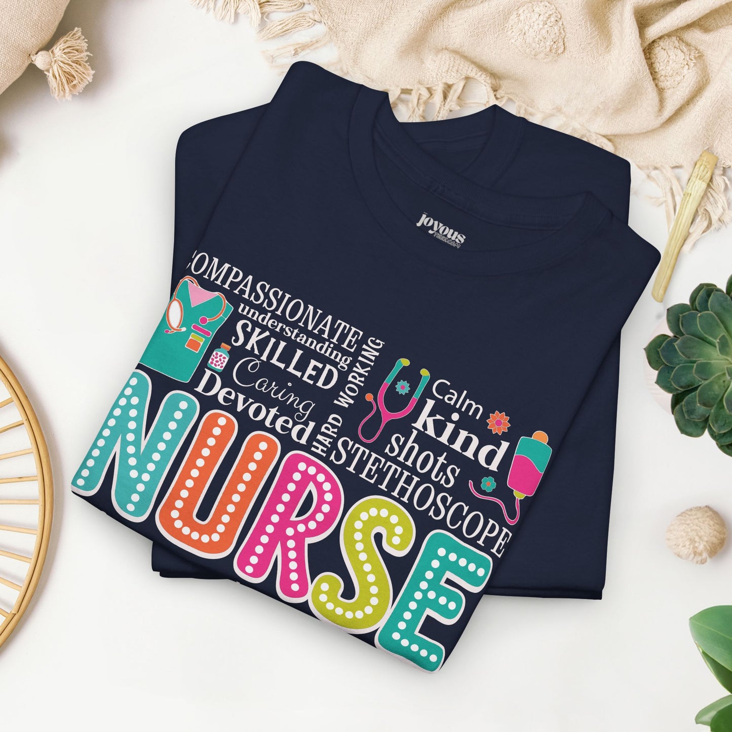 Trendy Nurse Heavy Cotton Tee for Dedicated Registered Nurse