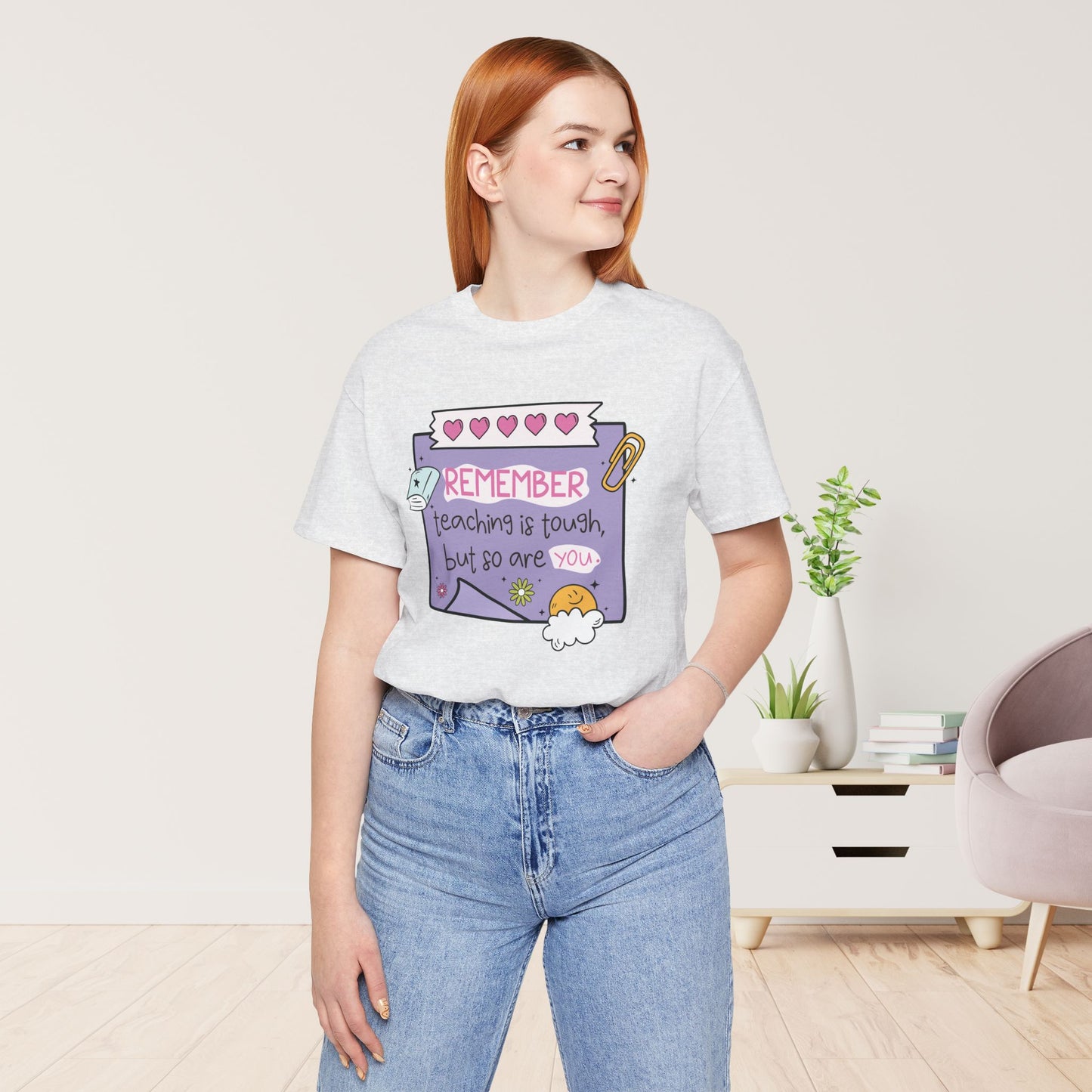 Trendy Motivational Teacher Soft Cotton Tee