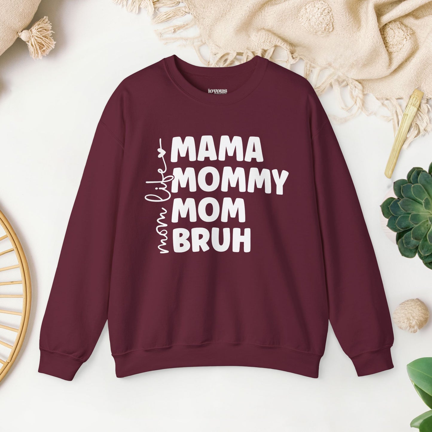 Mom Life Sweatshirt - Mama Crewneck Pullover