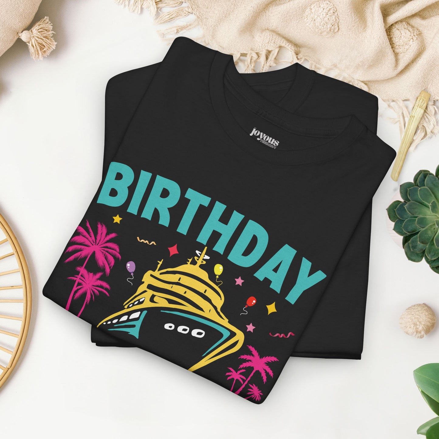 Birthday Cruise Squad Shirt - Family Cruise Vacation Heavy Cotton Tee