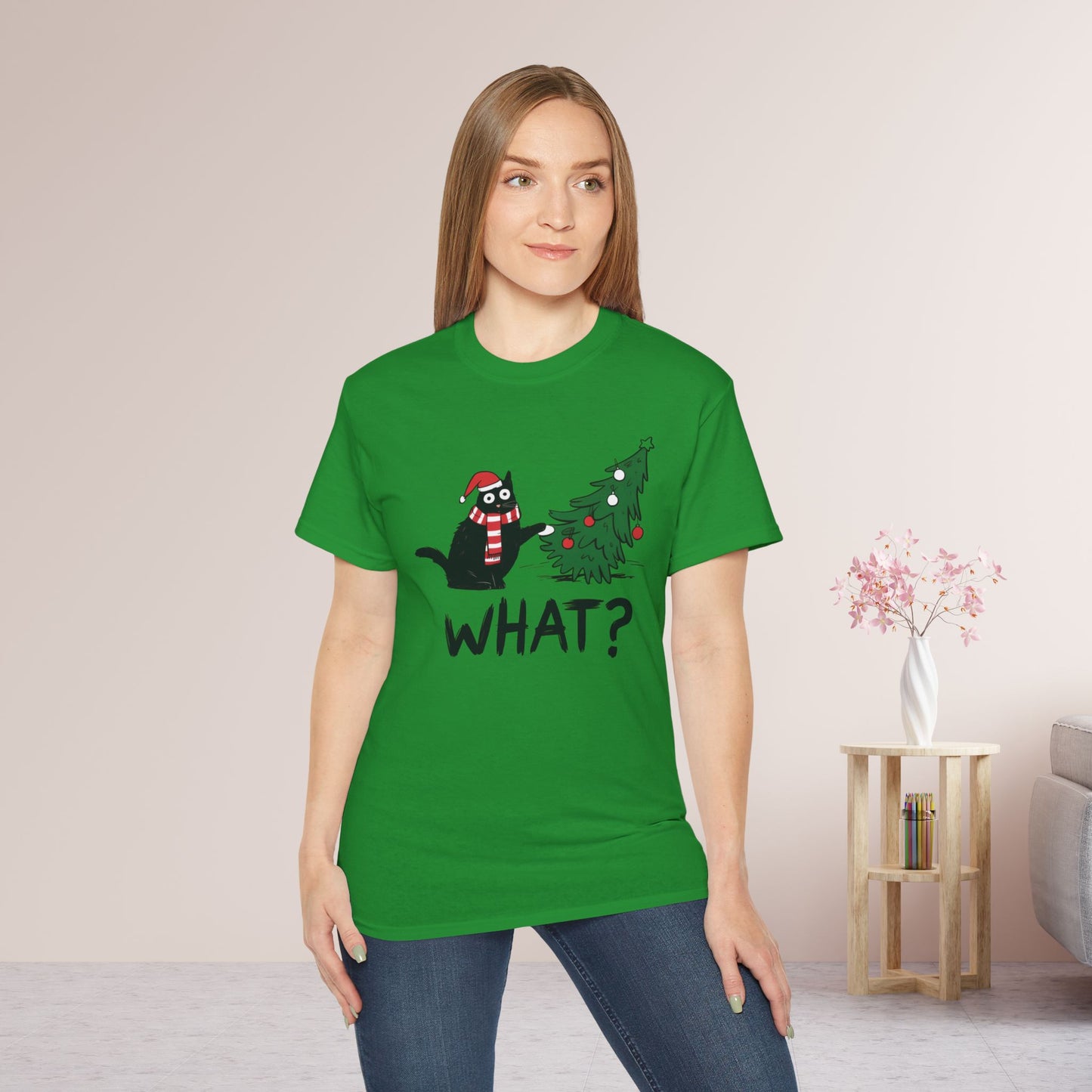 Funny Christmas Cat Ultra Cotton Tee