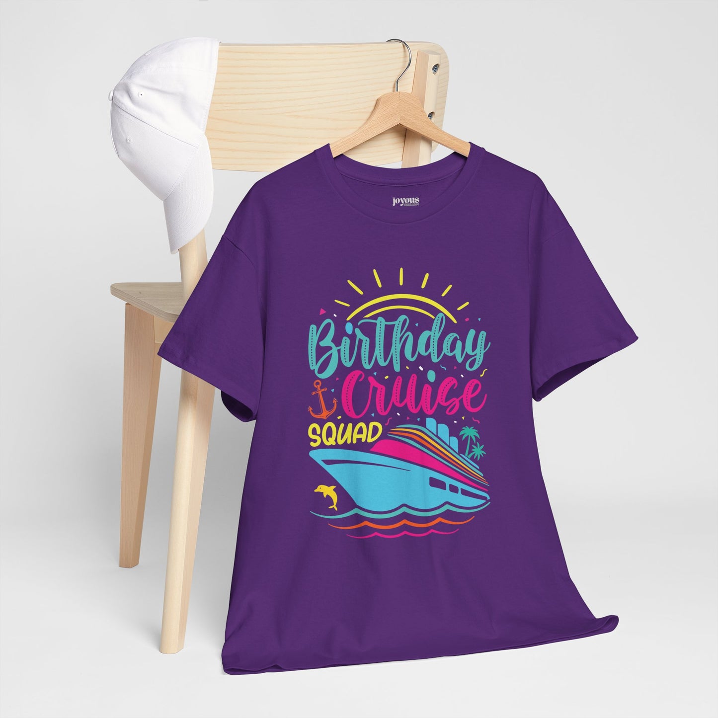 Birthday Cruise Squad Shirt - Family Cruise Vacation Heavy Cotton Tee