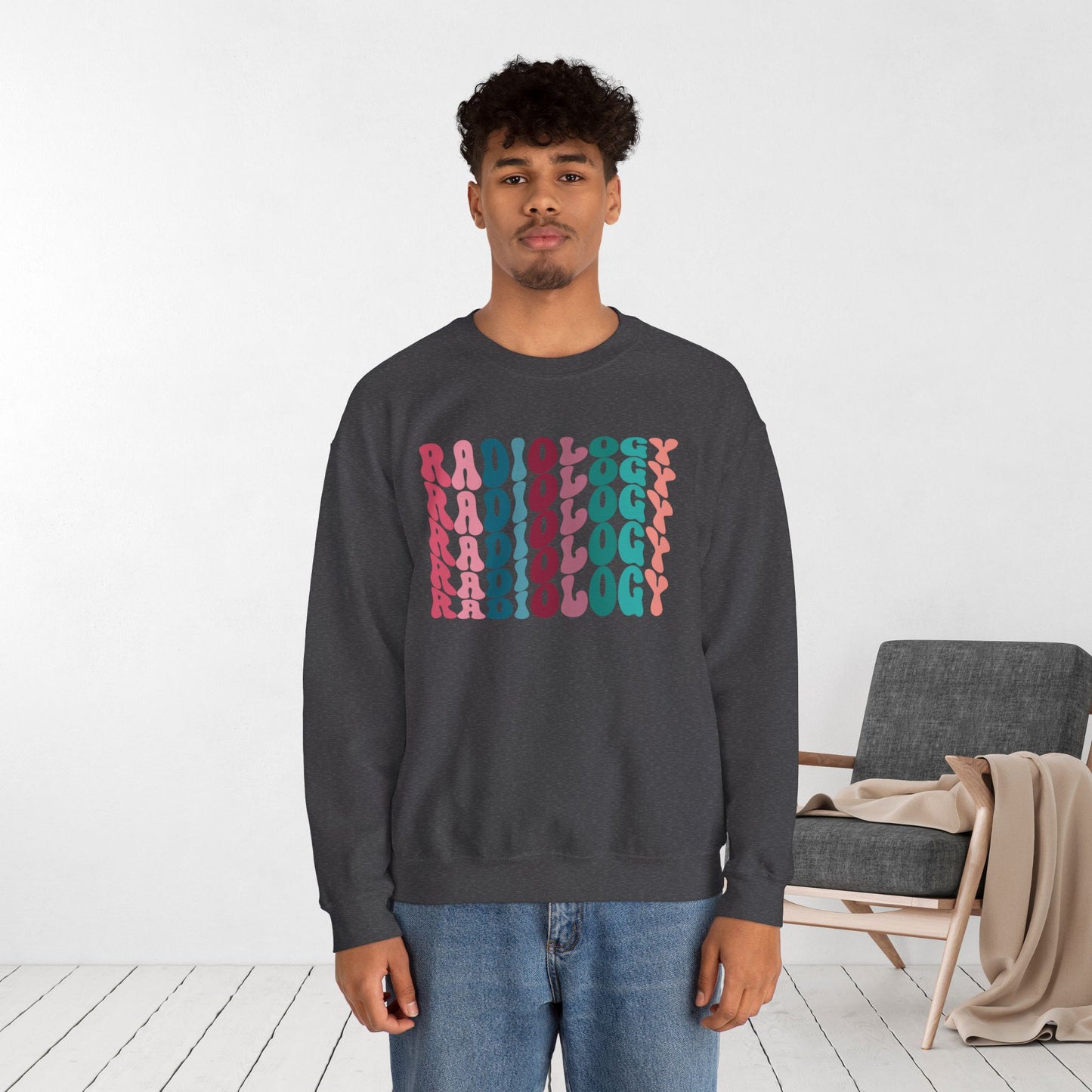 Groovy Colorful Radiology Sweatshirt for RAD Technician