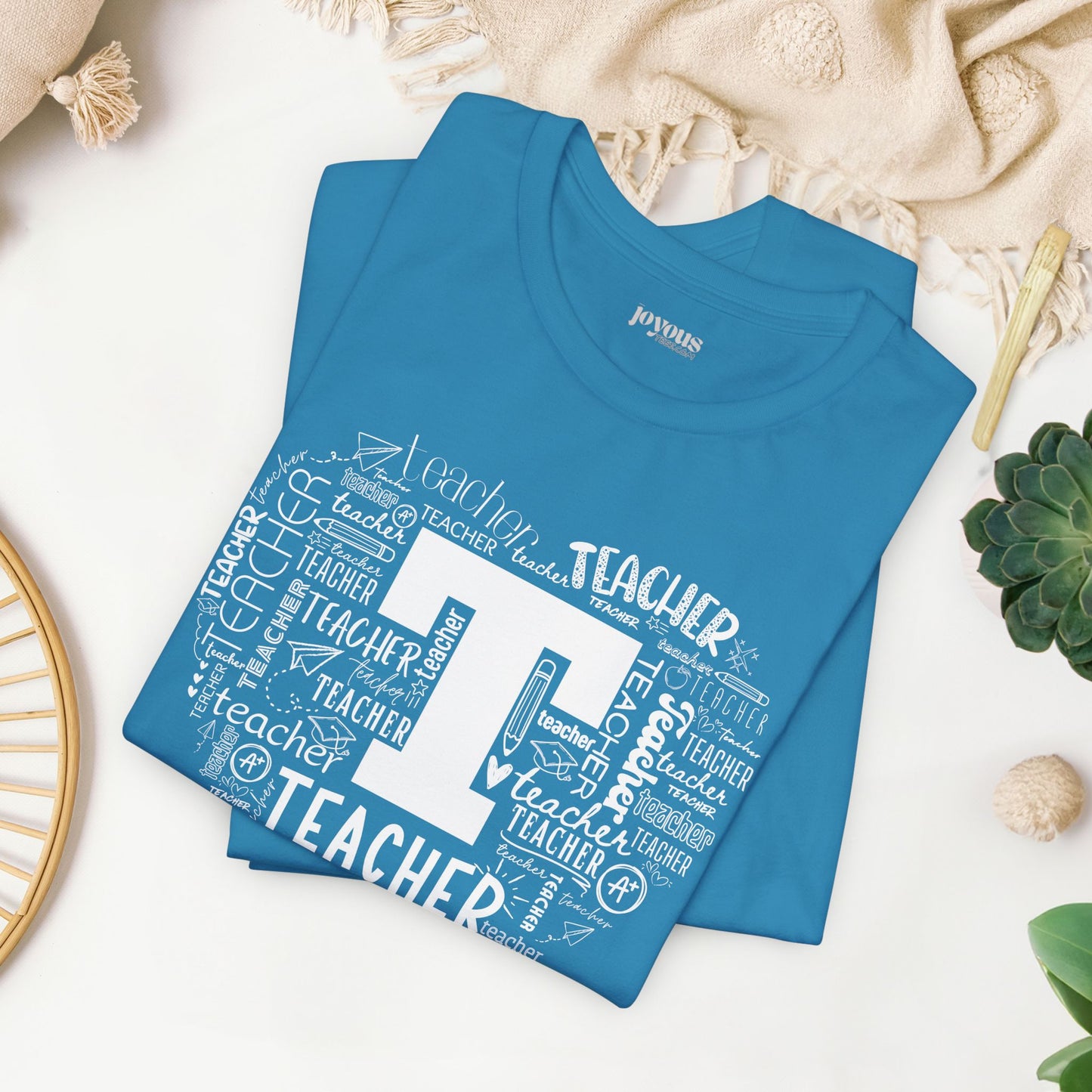 Trendy Teacher Soft Cotton Tee for School Teachers