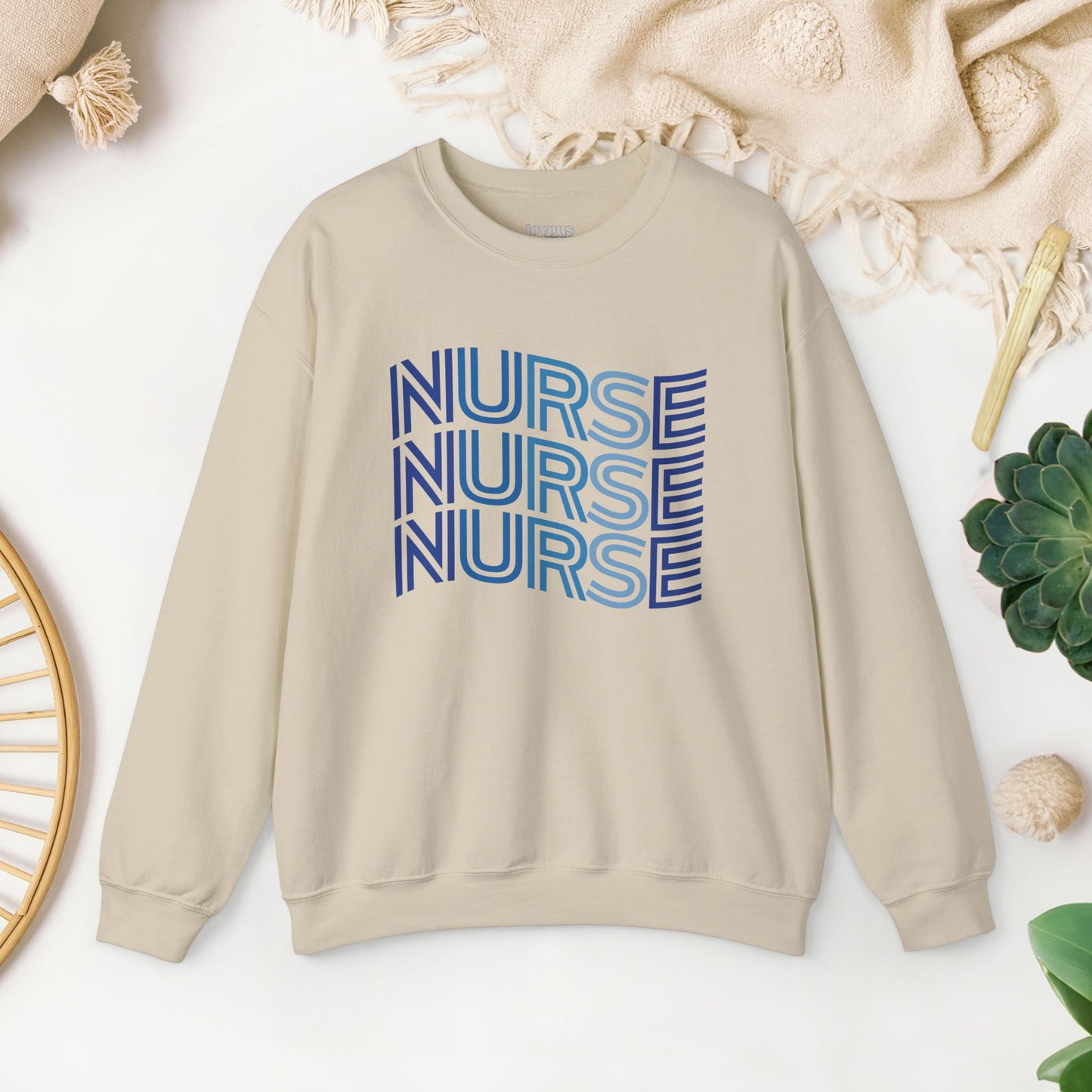 Wavy Nurse Sweatshirt - Registered Nurse Sweatshirt