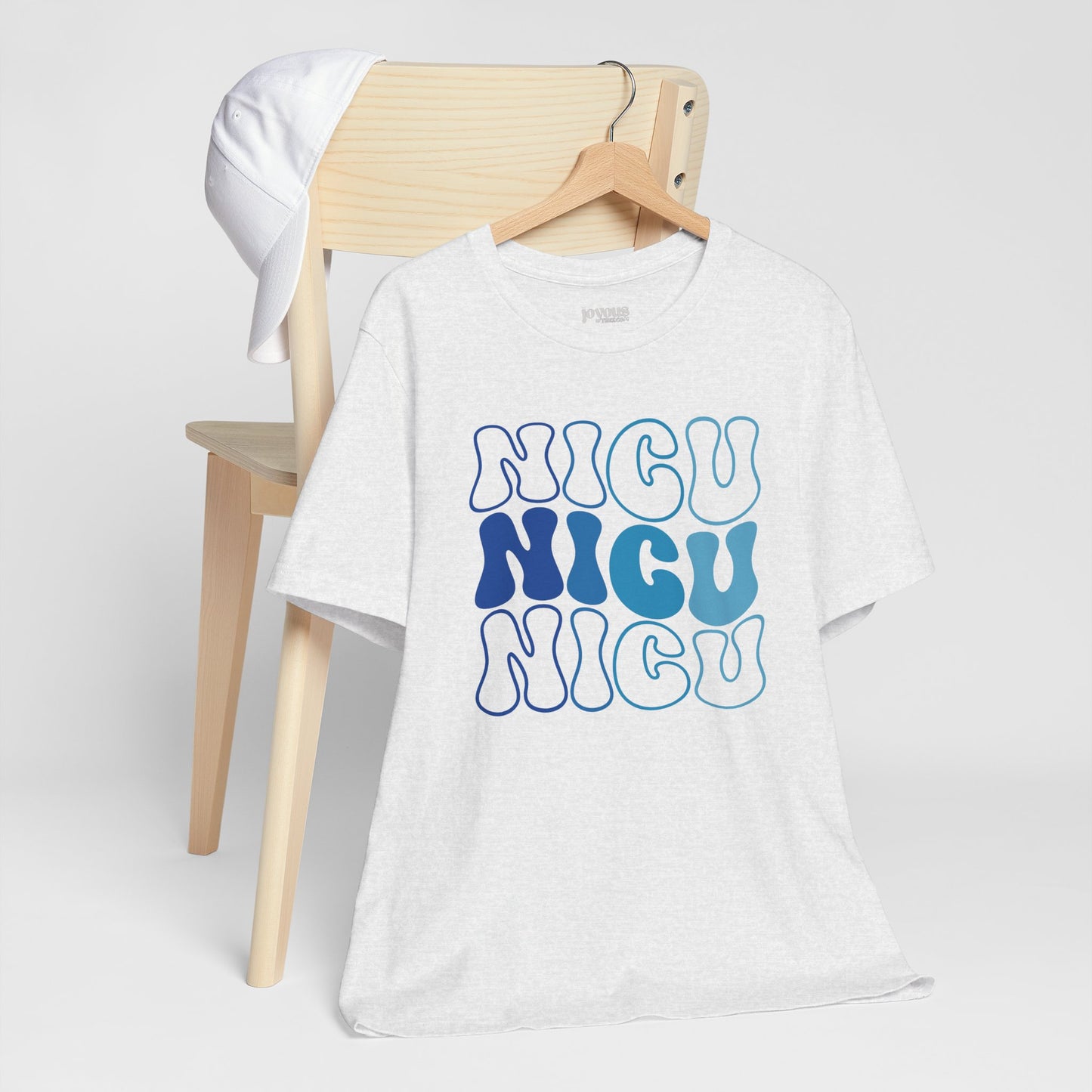 Groovy Blue NICU Shirt - Neonatal ICU Nurse Soft Cotton Tee
