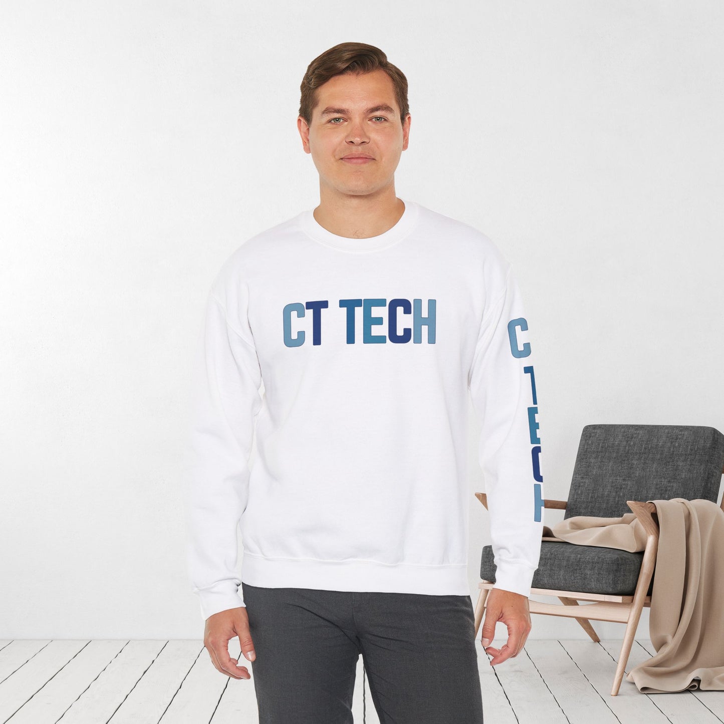 Trendy Blue CT Tech Sweatshirt