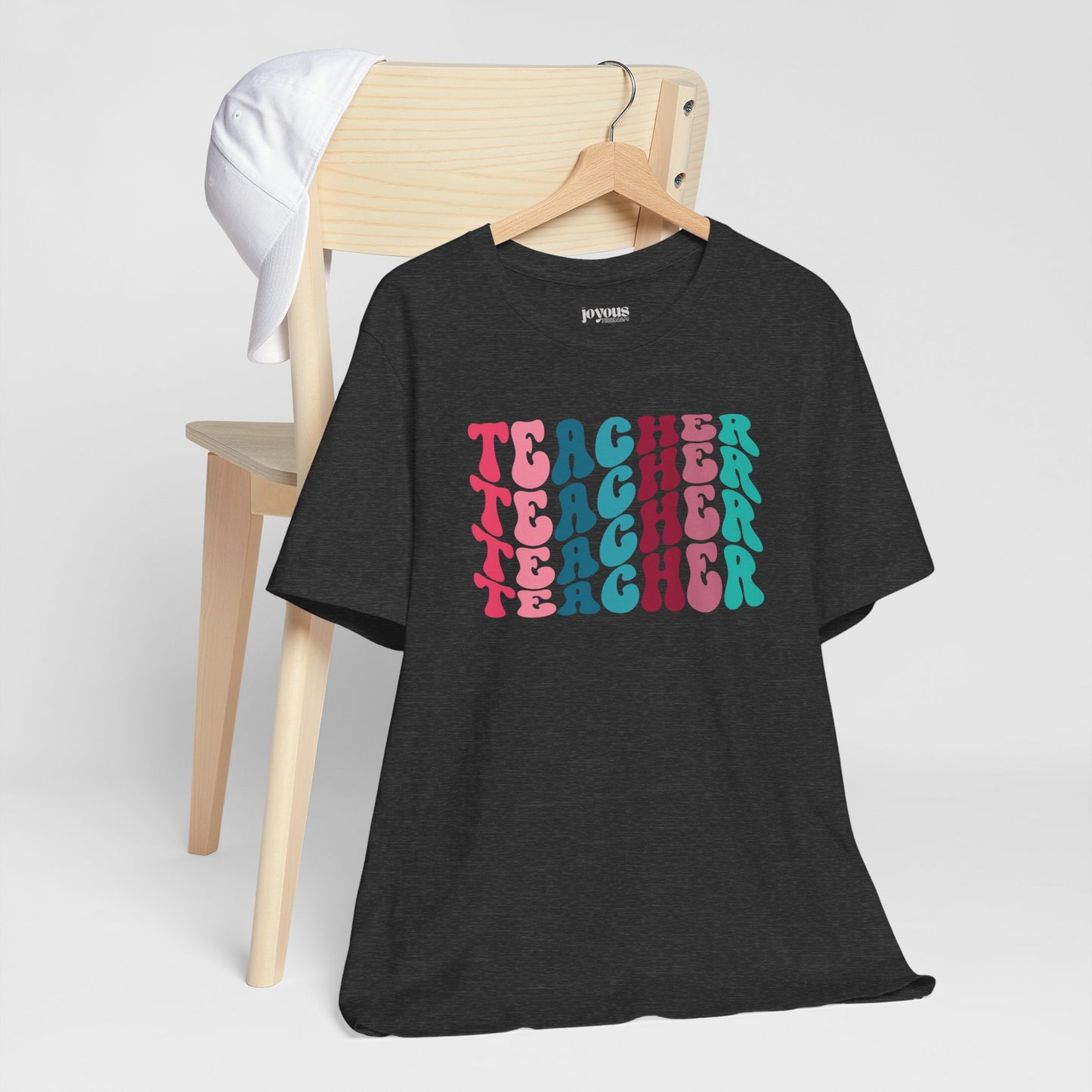 Groovy Colorful Teacher Soft Cotton Tee for School Teachers