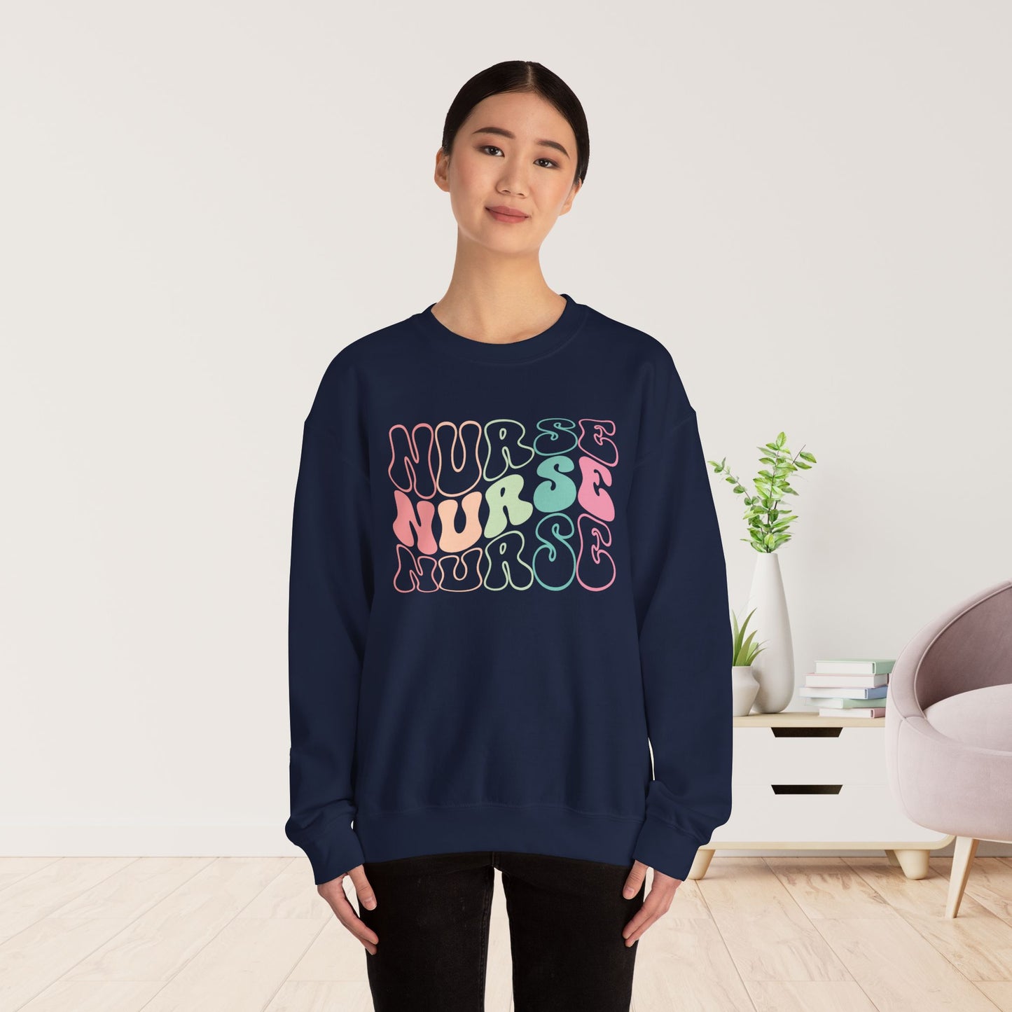 Groovy Nurse Sweatshirt for Registered Nurse