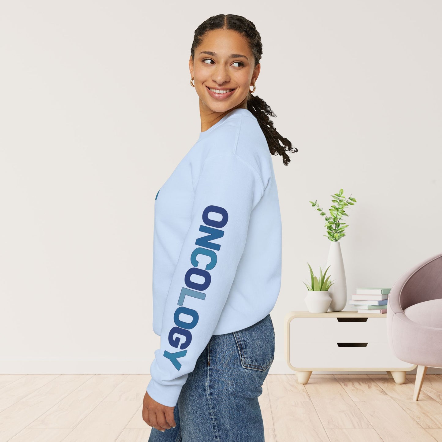 Unisex Blue Oncology Sweatshirt