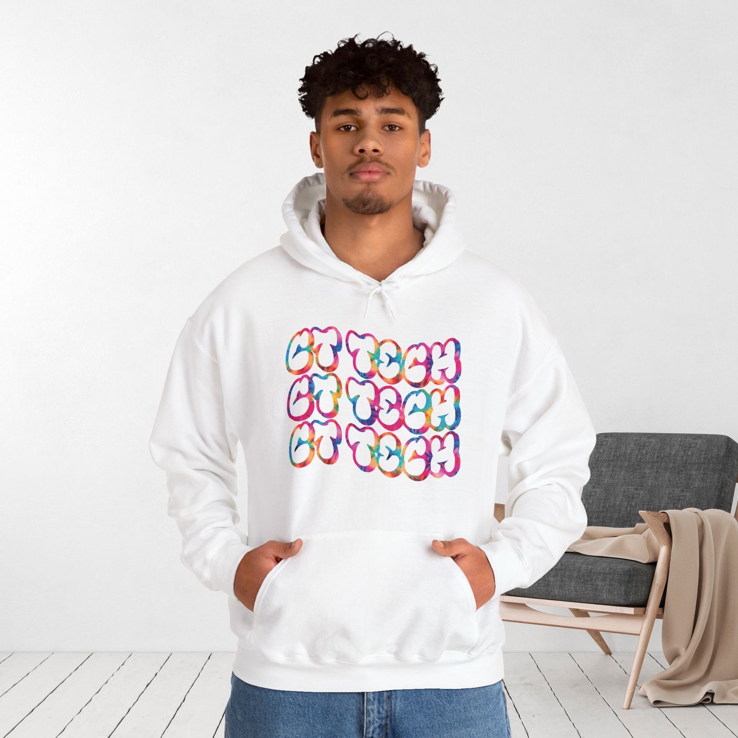 Tie Dye Groovy CT Tech Hoodie - CT Technologist Hoodie