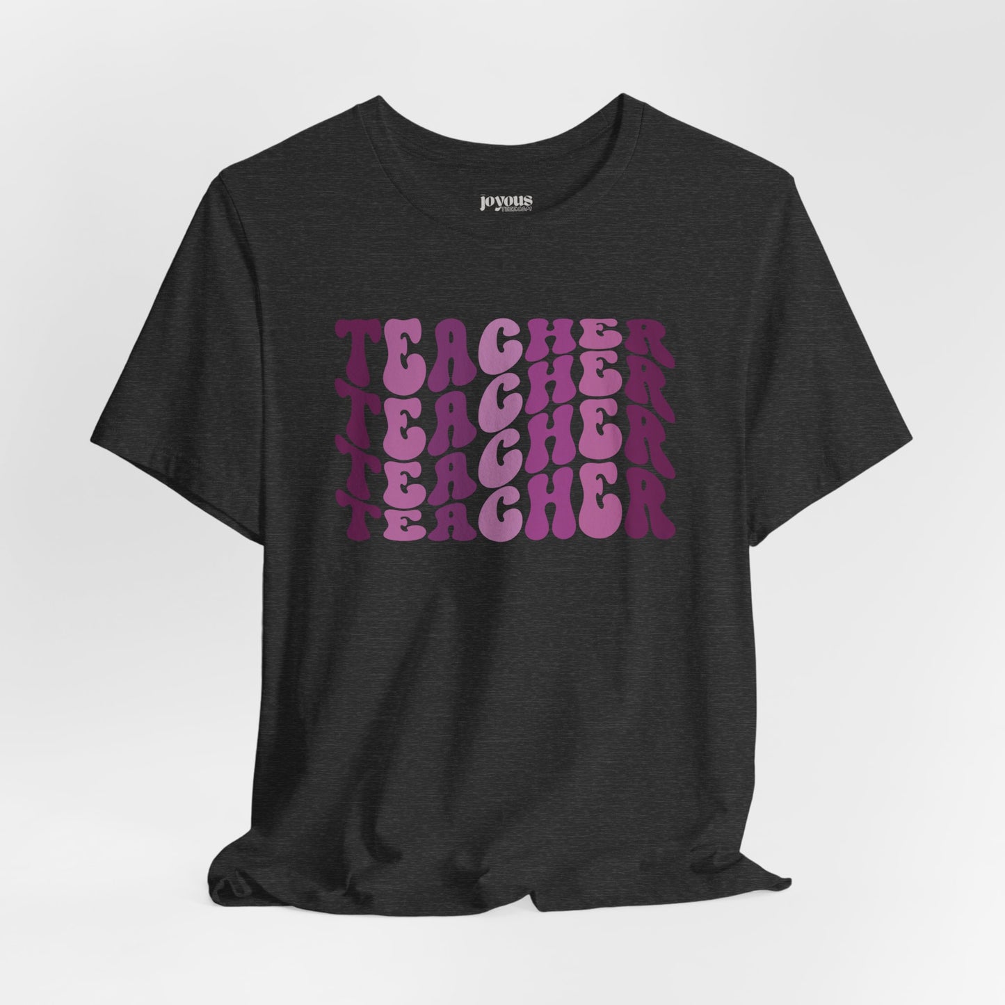 Groovy Purple Teacher Soft Cotton Tee for School Teachers