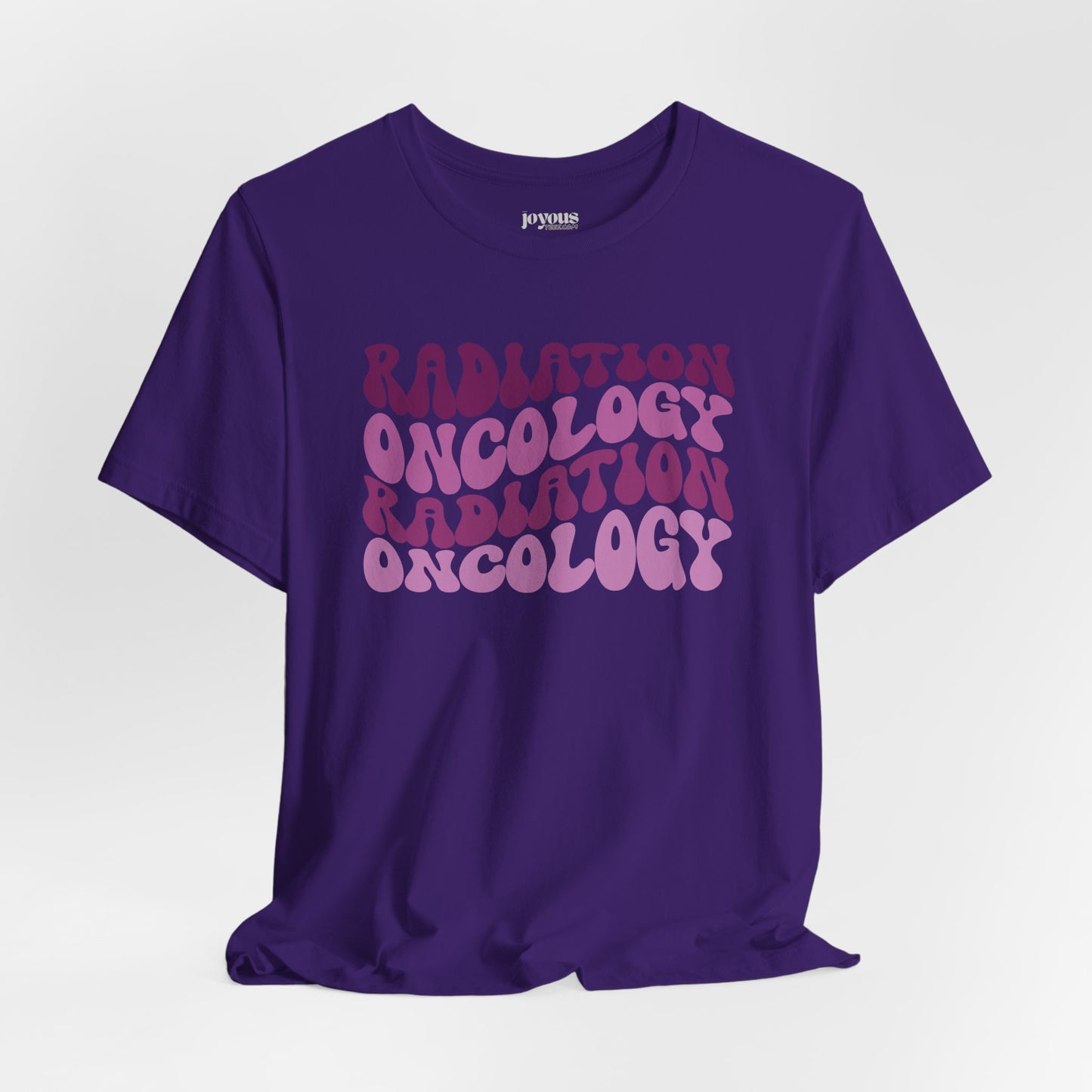 Purple Groovy Radiation Oncology Soft Cotton Tee