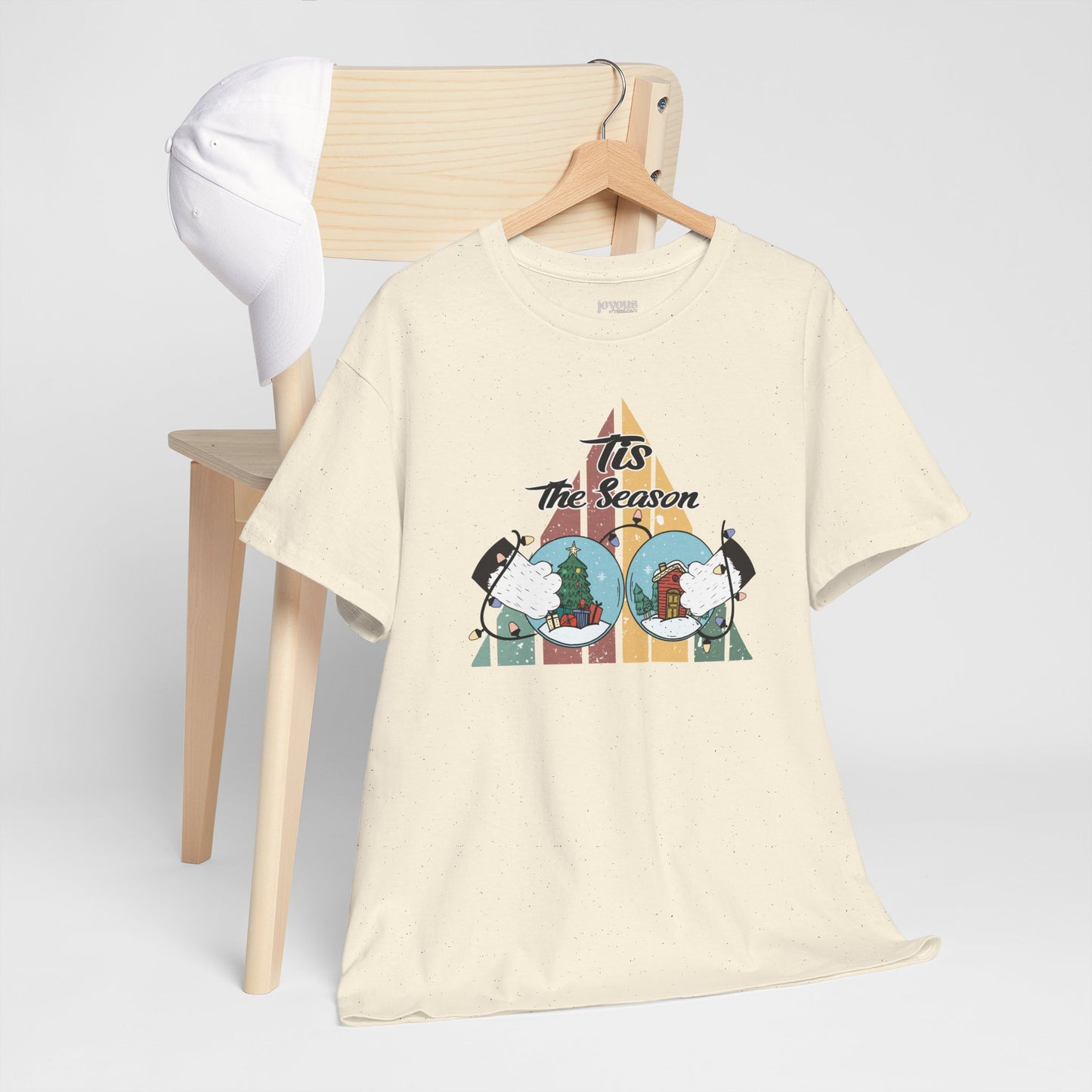 Tis The Season Funny Cat Christmas Heavy Cotton Tee - Cat Lovers Christmas Gift